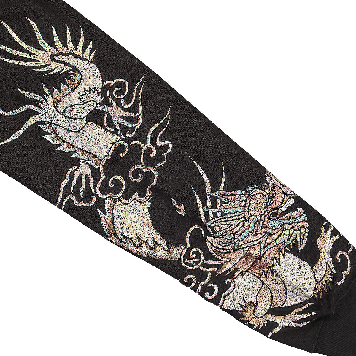 Maharishi Phoenix Embroidered Crew Sweat Black Sweatshirts Detailfoto | Overkill