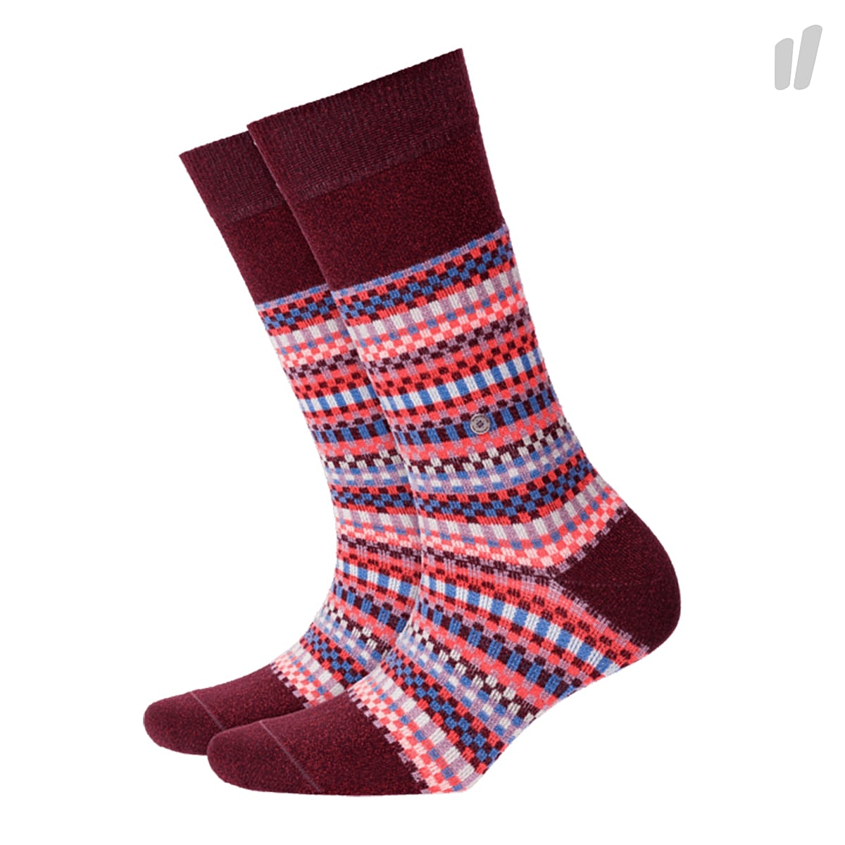 Burlington Wmns Fair Isle Socks Red Socks 20654-8344 | Overkill