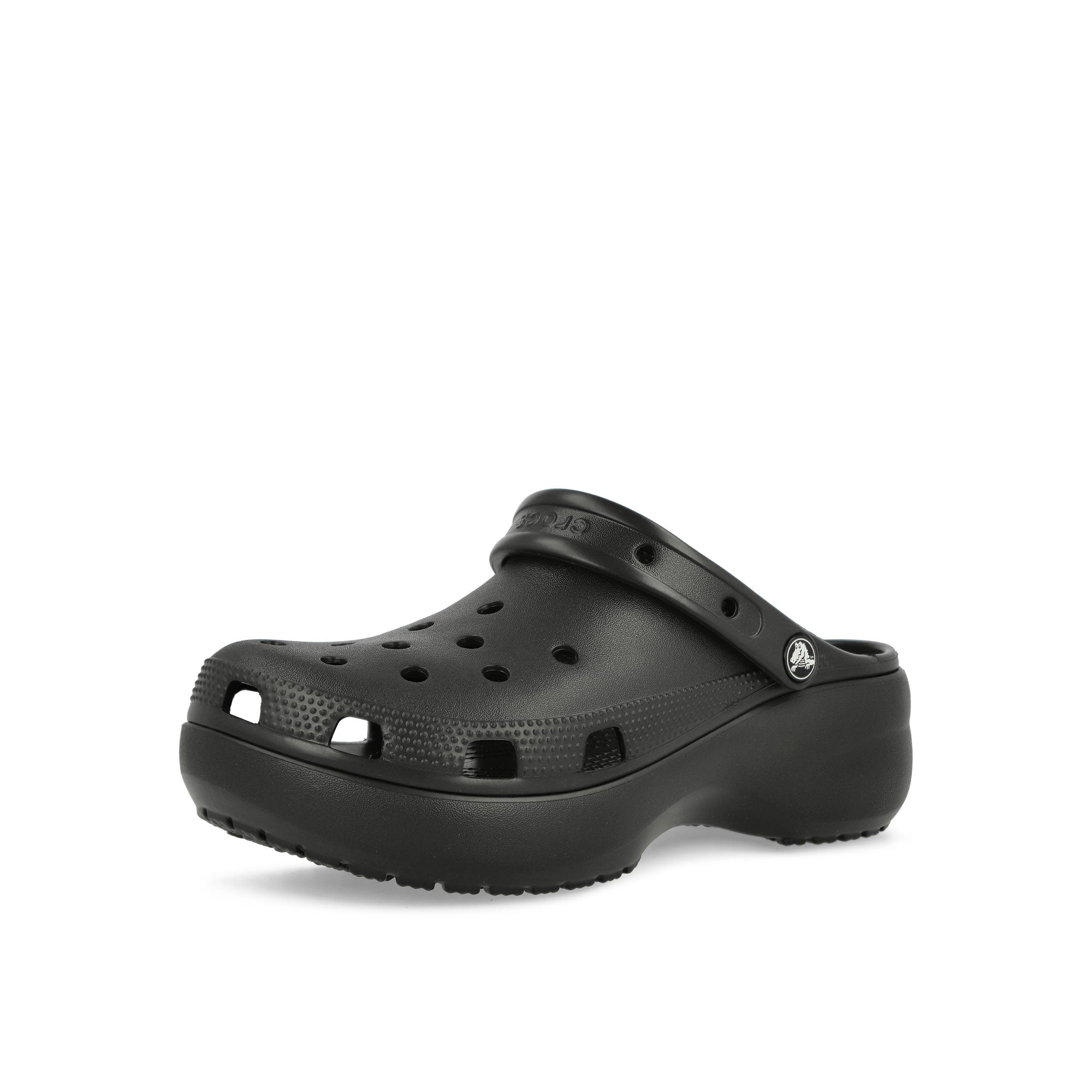 Crocs Classics Platform Clog W Black Slides, Sandals & Slippers Close Up | Overkill