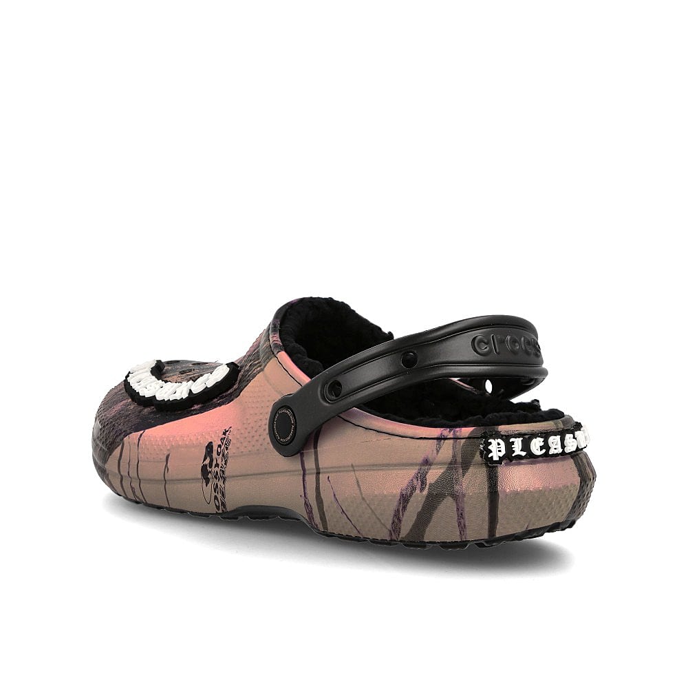 Crocs Pleasures x Crocs Dylan Clog Black / Orange Slides, Sandals & Slippers Material | Overkill