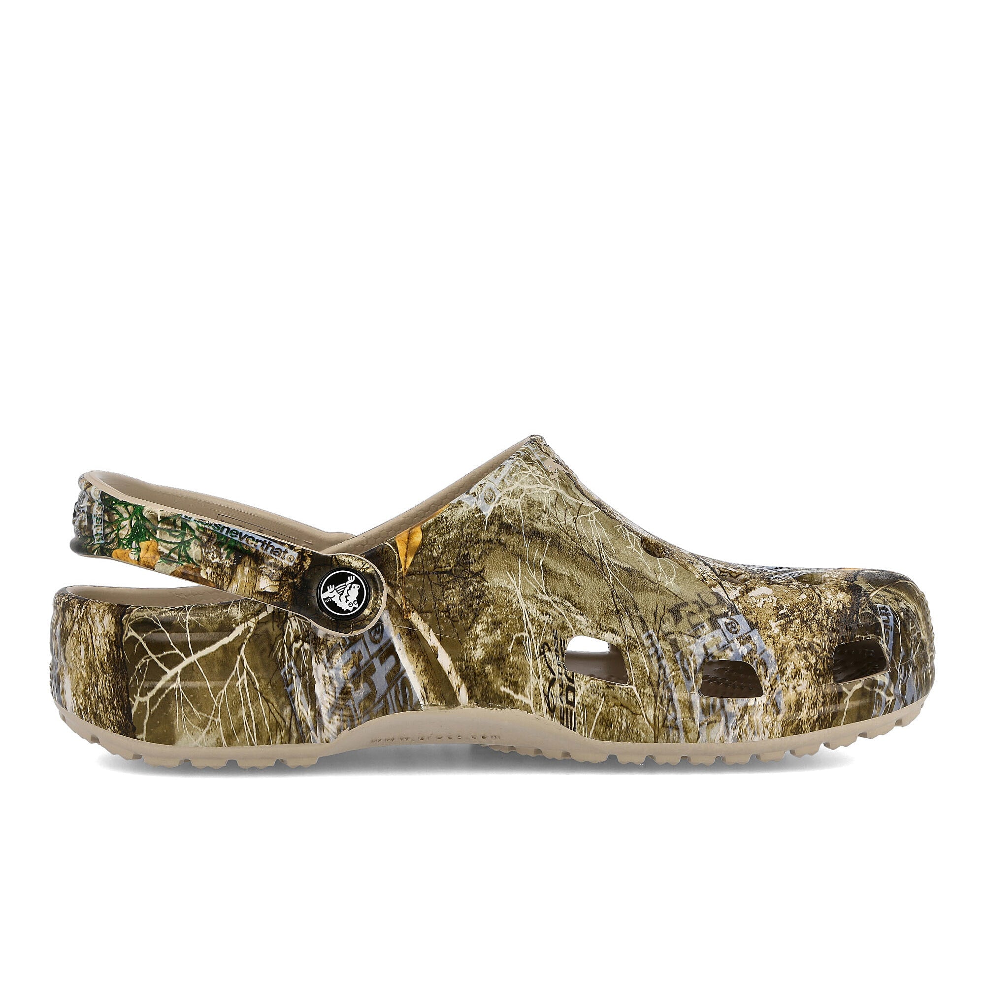 Crocs thisisneverthat x Realtree x Crocs Classic Clog Walnut Slides, Sandals & Slippers Silhouette | Overkill