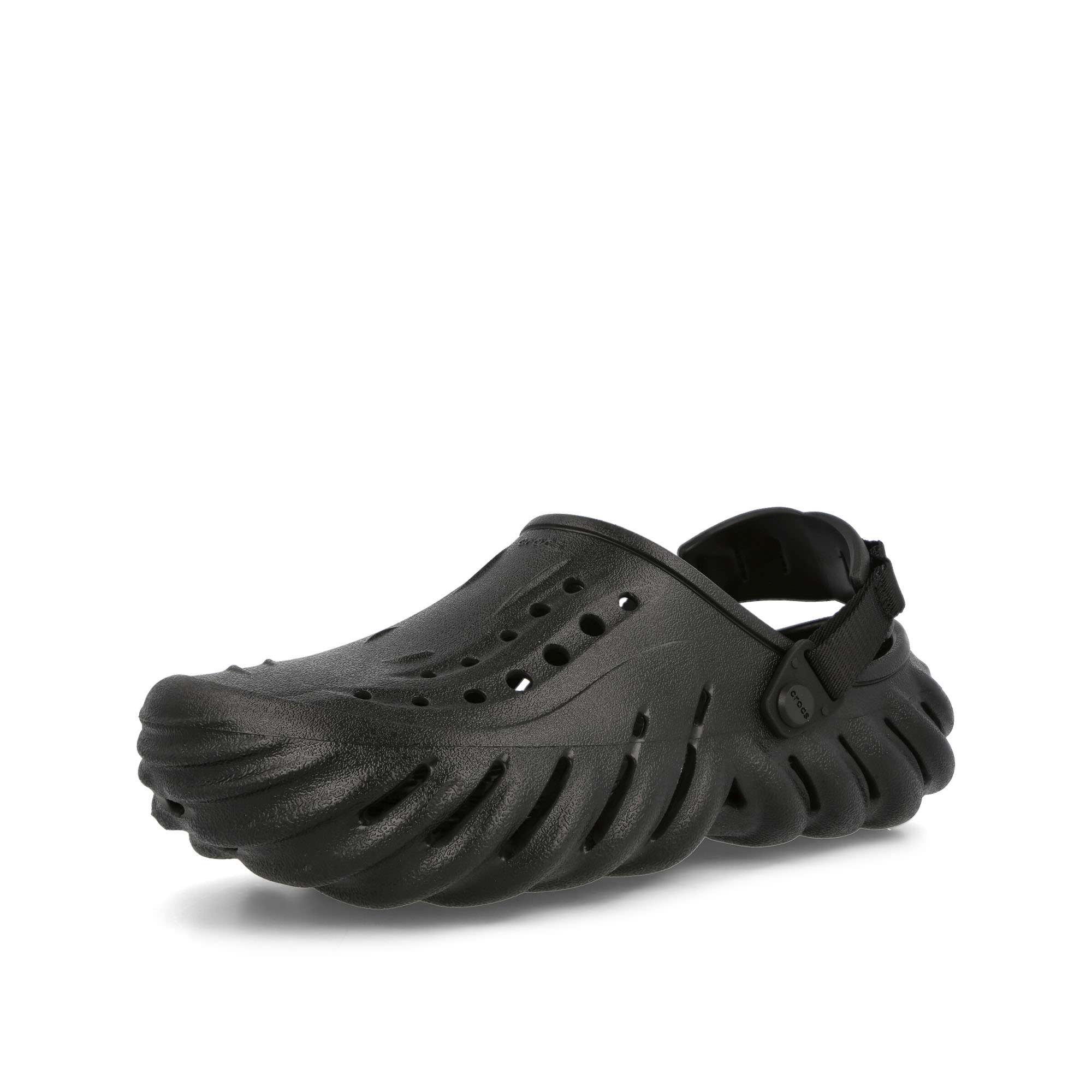 Crocs Echo Clog Black Slides, Sandals & Slippers Close Up | Overkill