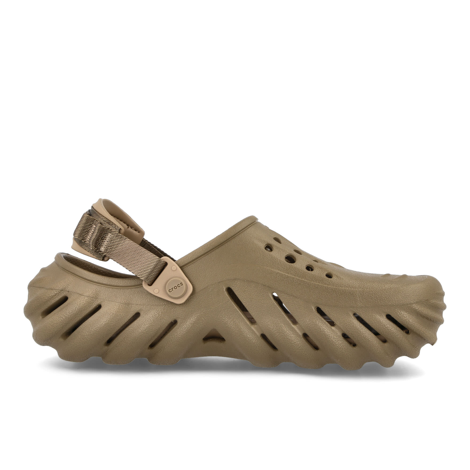 Crocs Echo Clog Khaki Slides, Sandals & Slippers Silhouette | Overkill