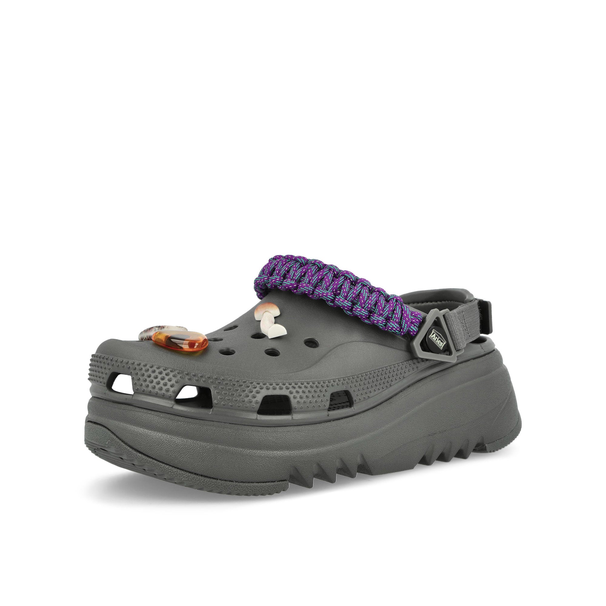 Crocs Aries x Crocs Classic Hiker Xscape Clog Slate Grey Slides, Sandals & Slippers Close Up | Overkill