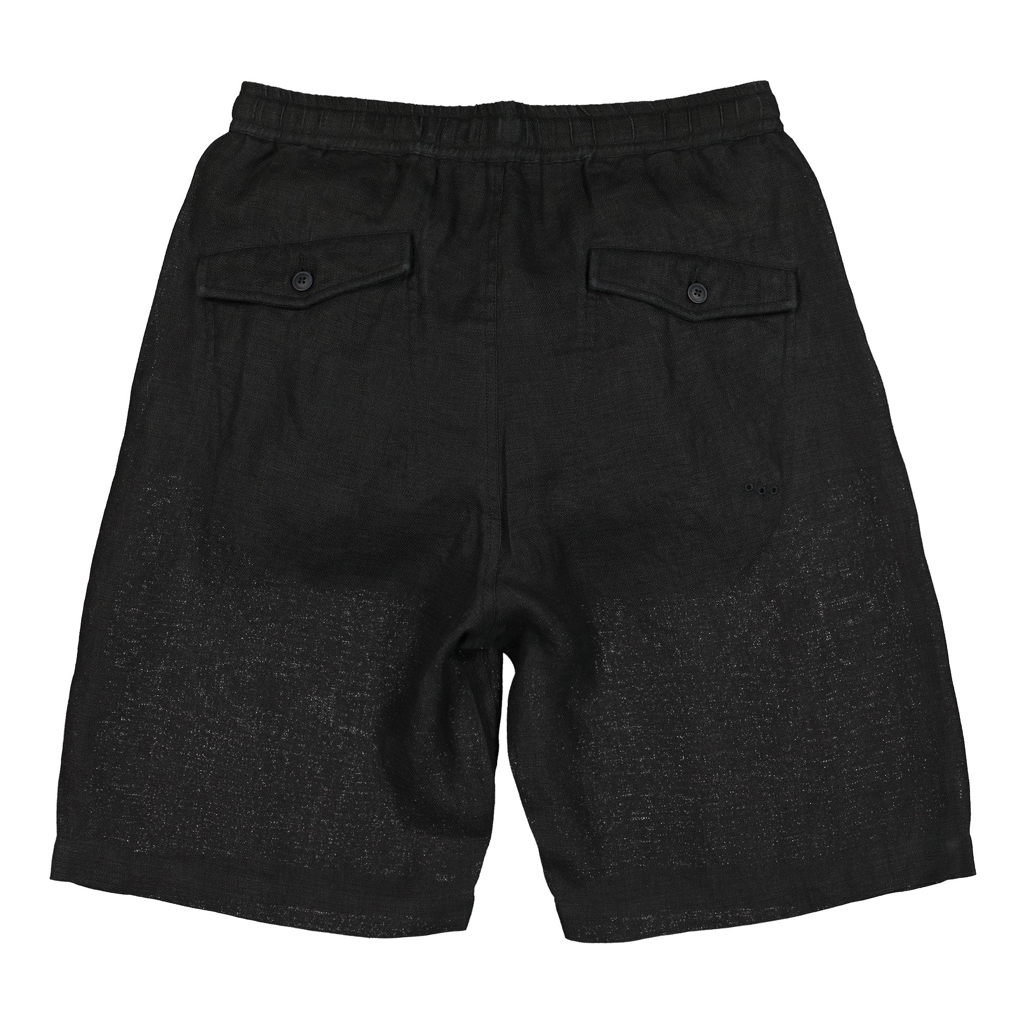 Maharishi Hill Loose Trackshorts Black Shorts 2087 Close-up | Overkill