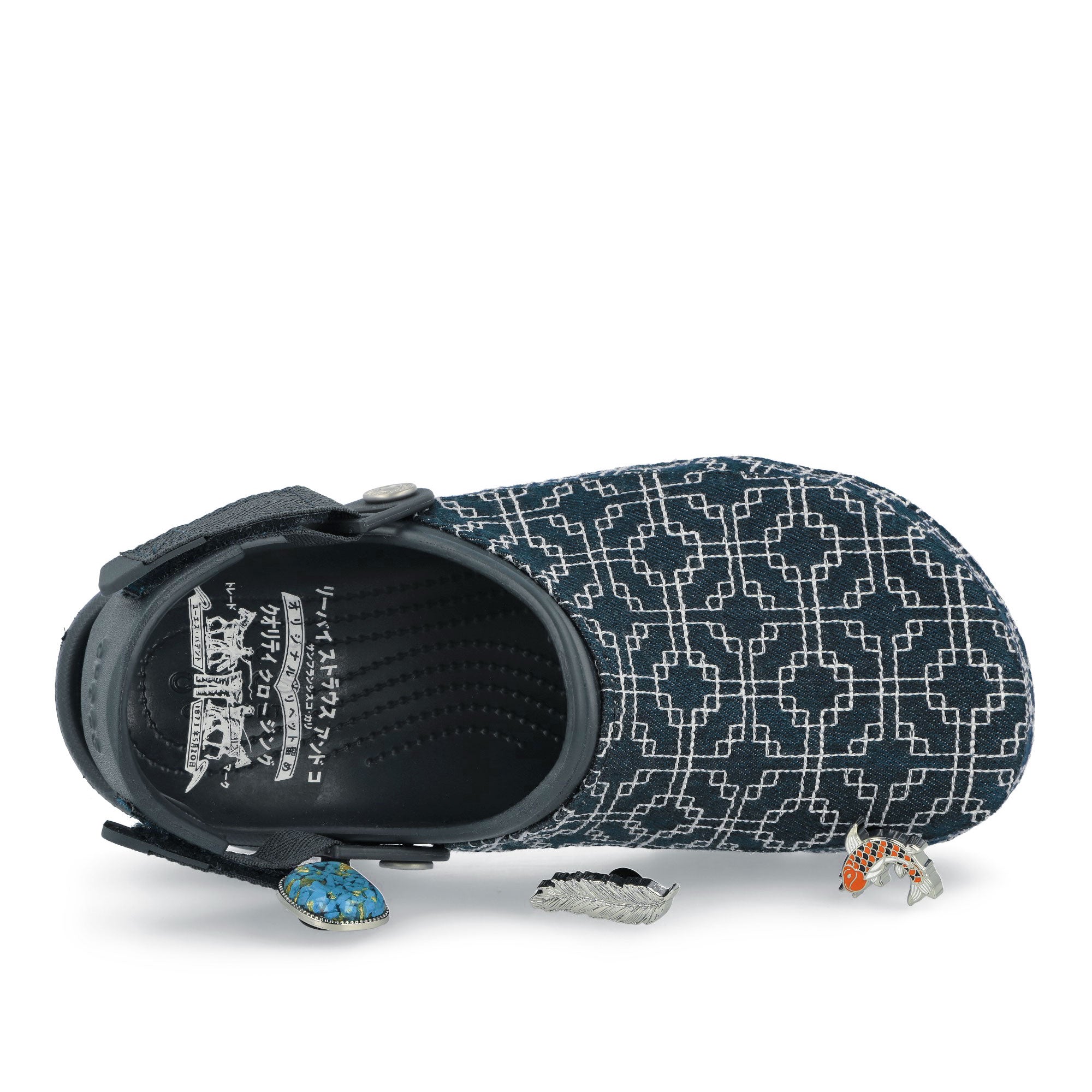 Crocs Levi's x Crocs All Terrain Clog Navy Slides, Sandals & Slippers Detail View 1 | Overkill