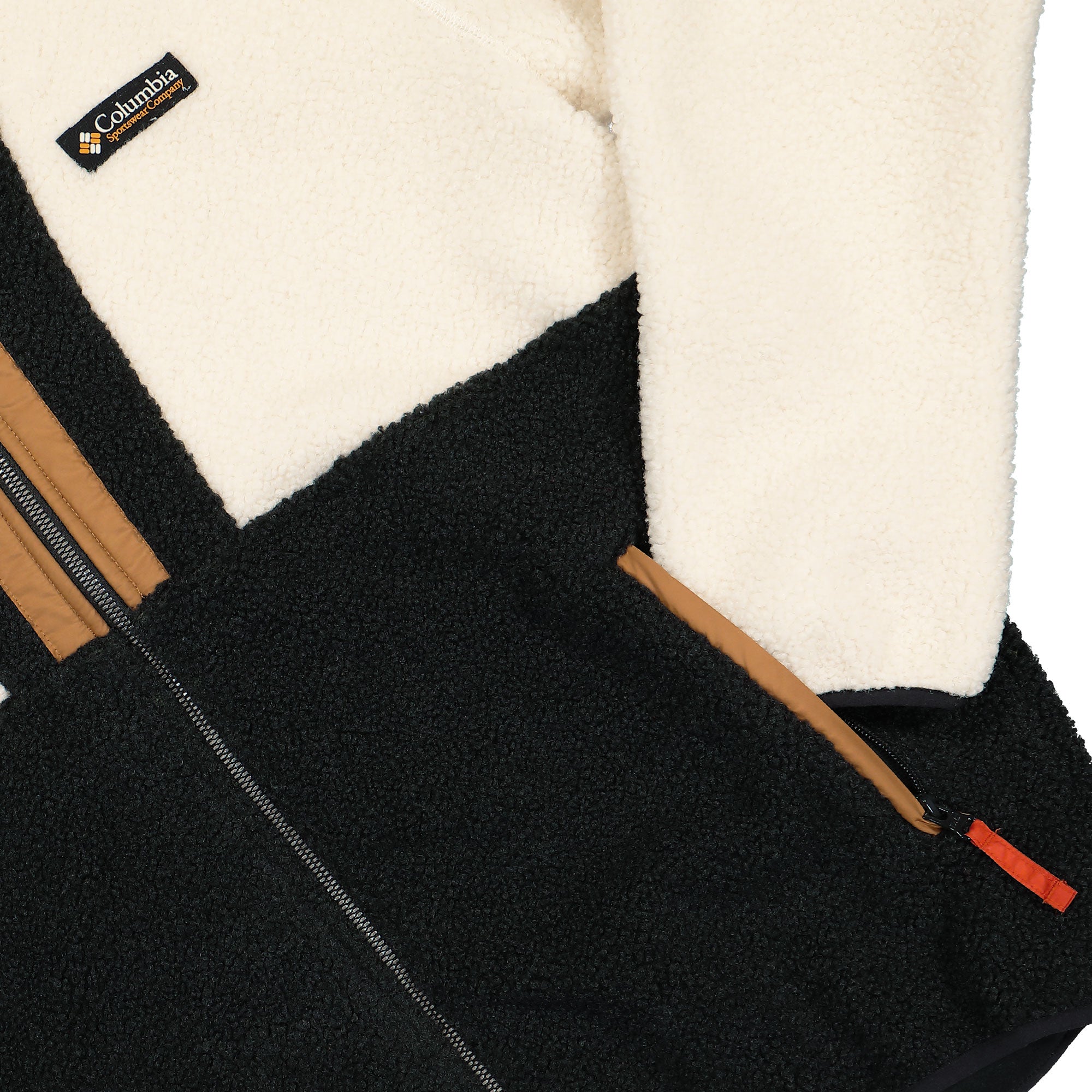 Columbia Backbowl II Remastered Full Zip Hoodie Chalk, Black Fleece Jackets Detailfoto | Overkill