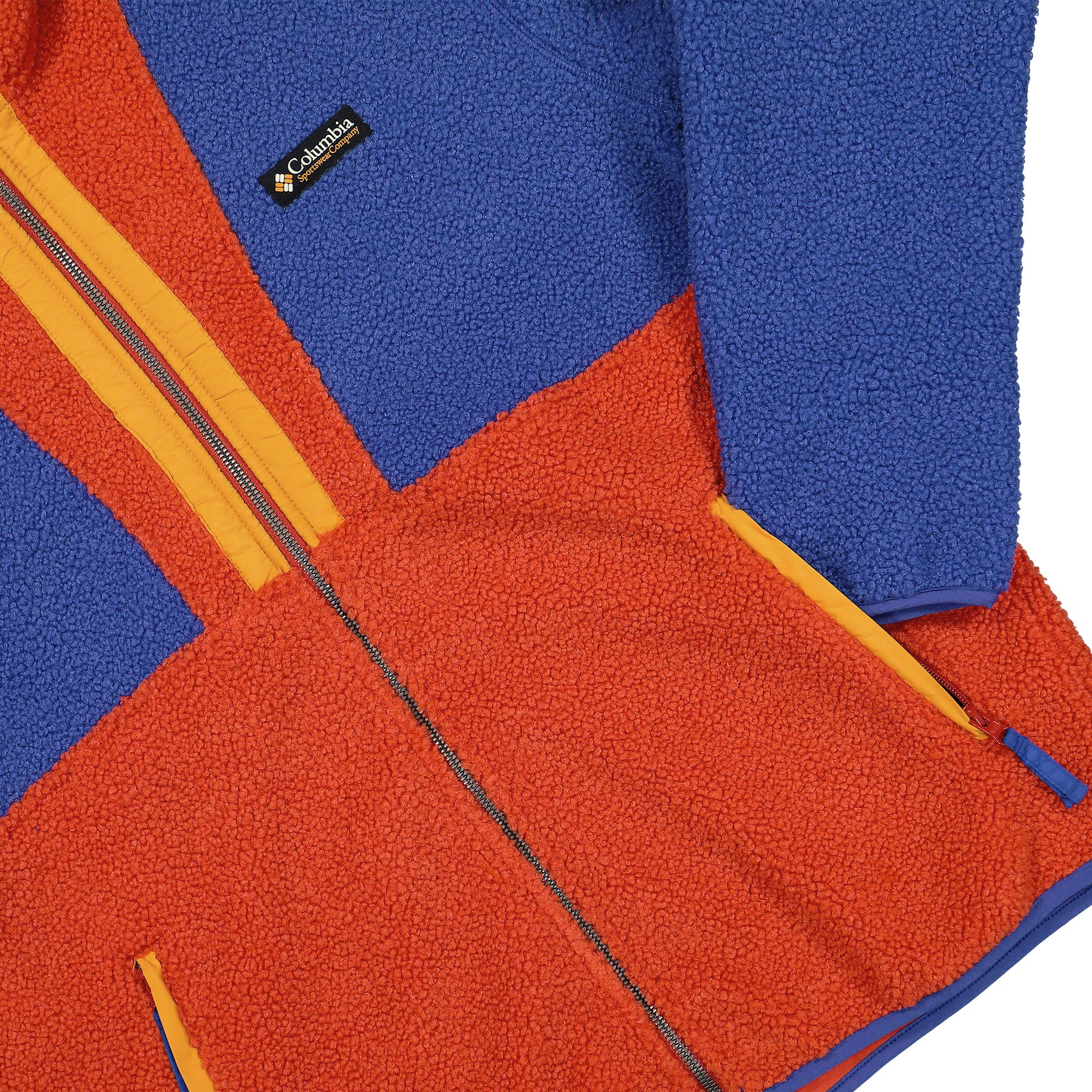 Columbia Backbowl II Remastered Full Zip Hoodie Clematis Blue, Sail Red Fleece Jackets Detailfoto | Overkill