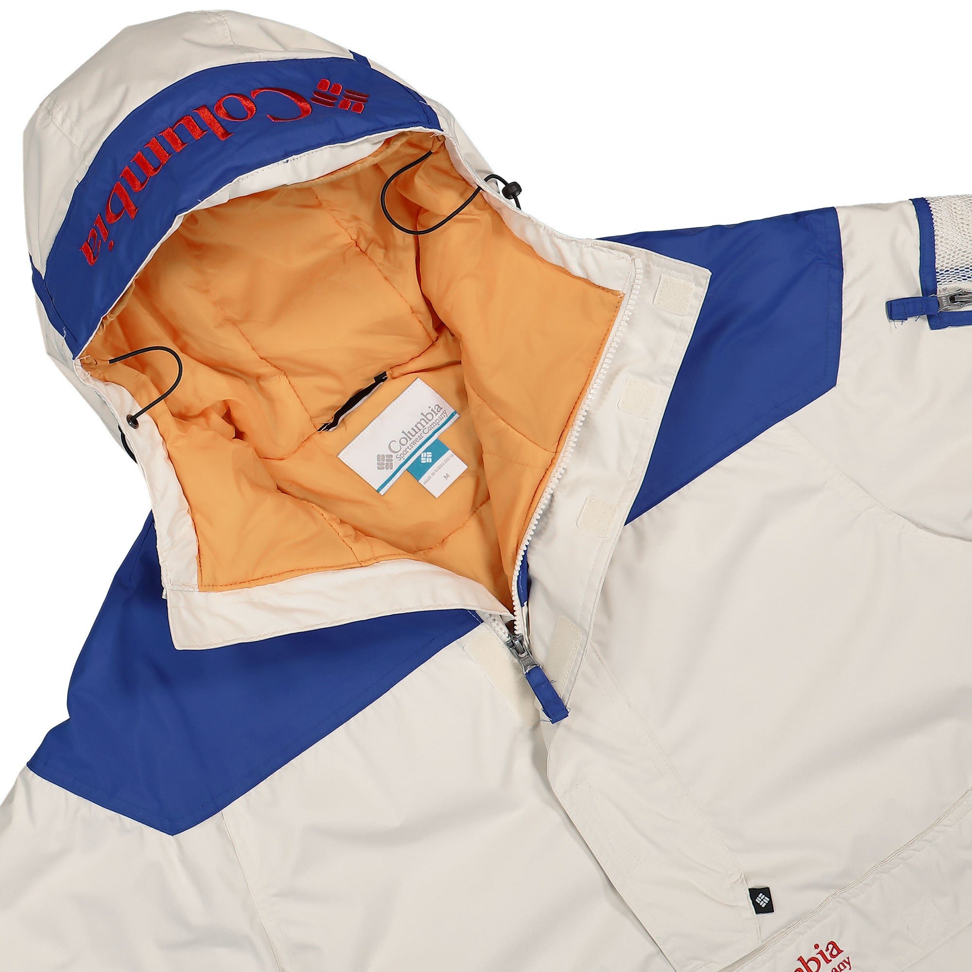 Columbia Challenger II Insulated Pullover Chalk / Clematis Windbreaker Close-up | Overkill
