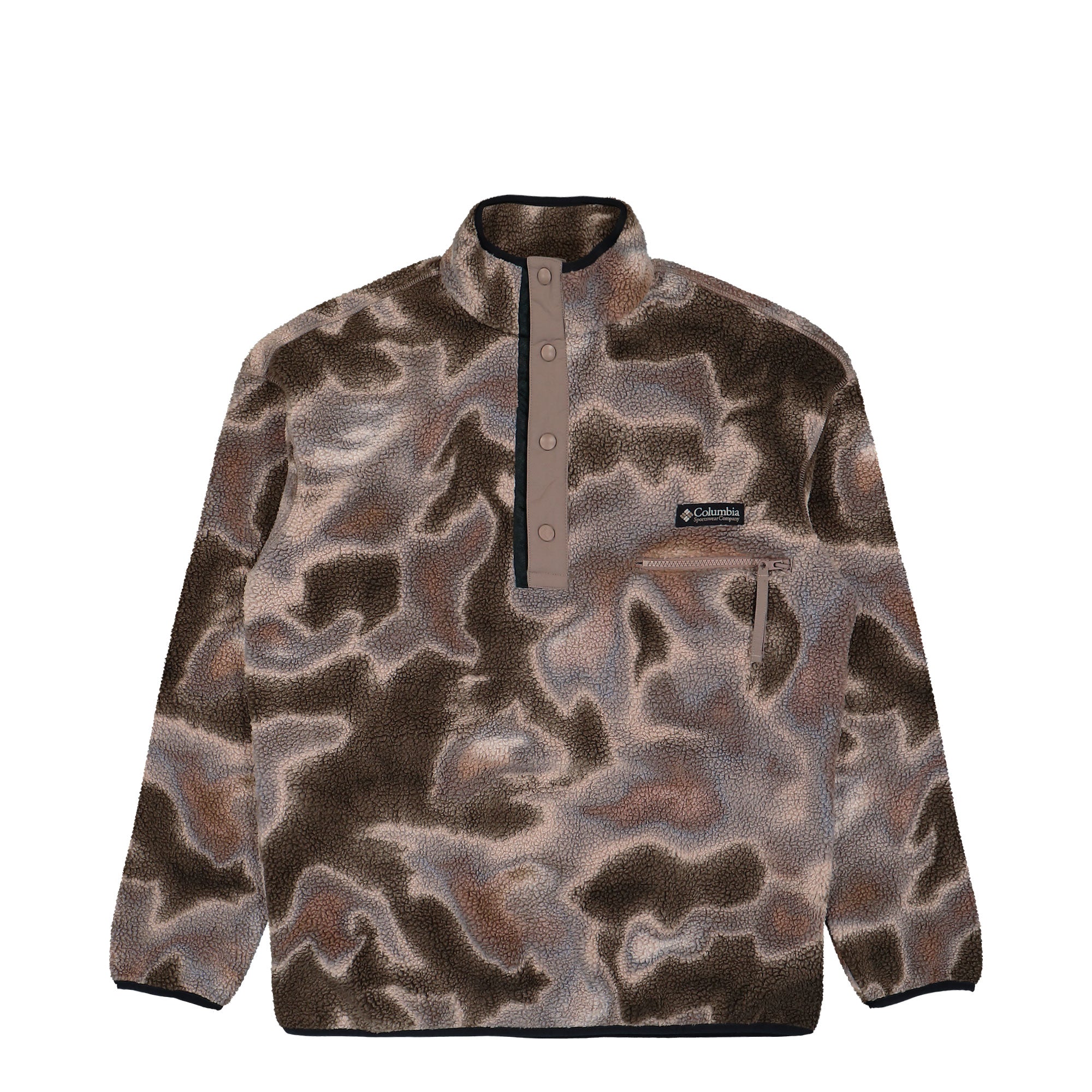Columbia Helvetia II Printed Half Snap Fleece Iron Dyeflow Sweatshirts 2098461254 | Overkill