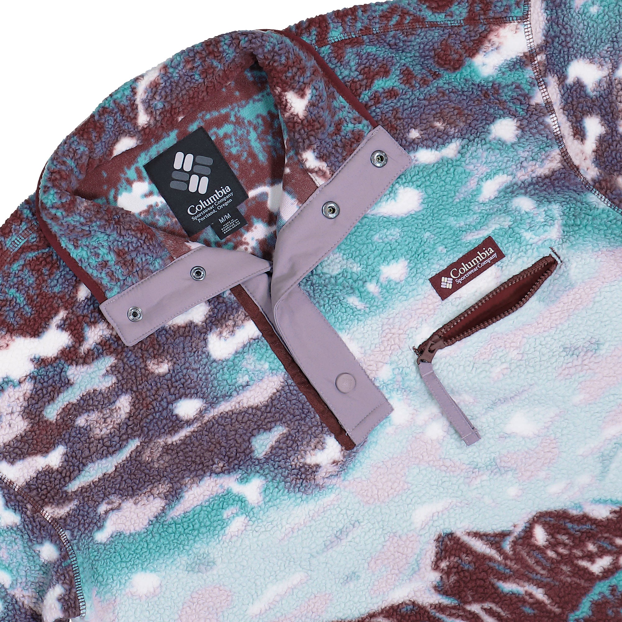 Columbia Helvetia II Printed Half Snap Fleece Rich Wine Sisters Sweatshirts 2098461624 Detailfoto | Overkill