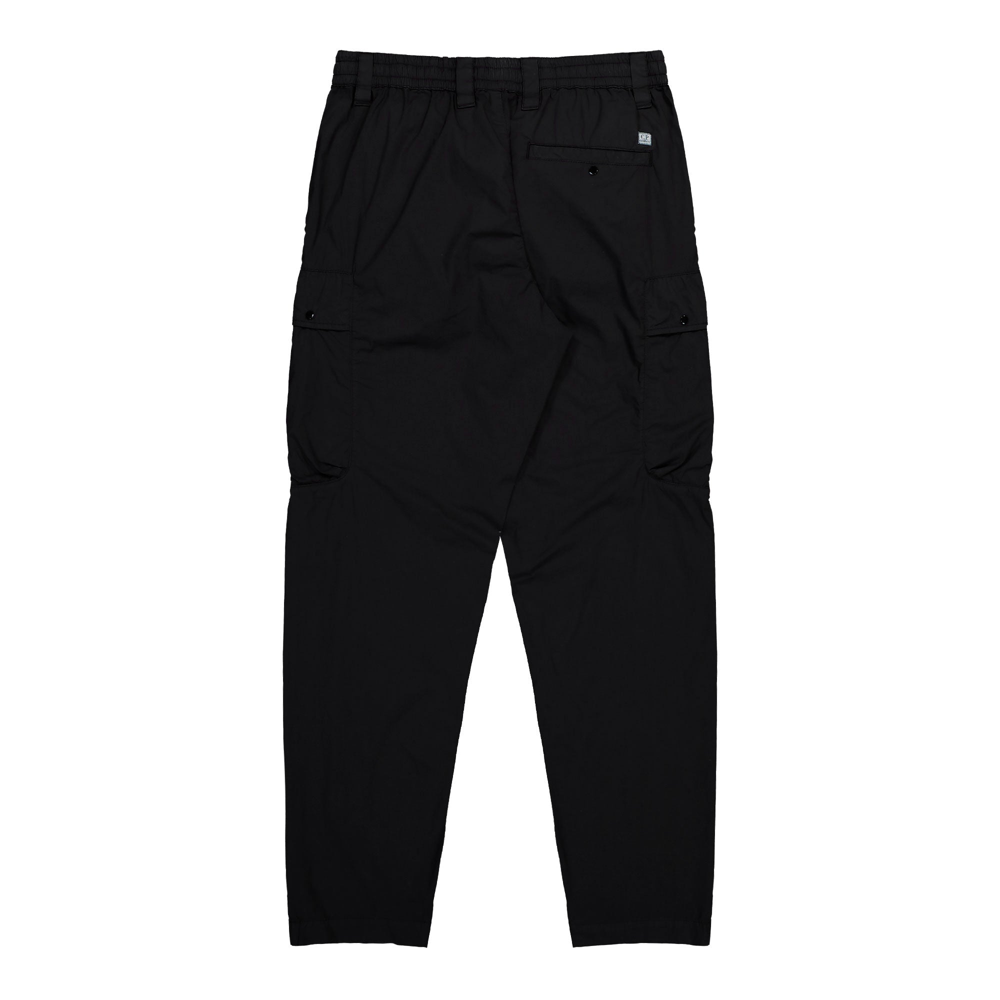 C.P. Company 50 Fili Stretch Lens Cargo Pants Black Cargo Pant 20CMPA255A-006439G 999 Close-up | Overkill