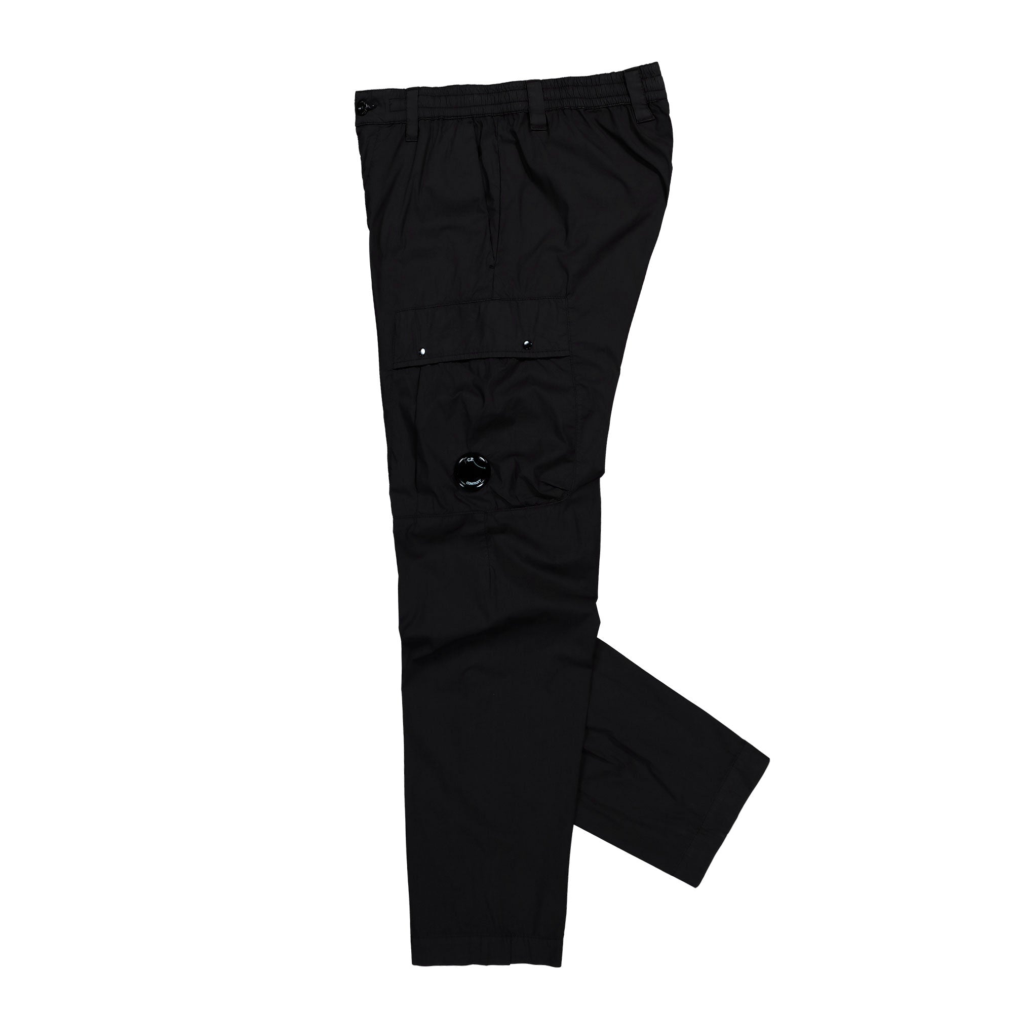 C.P. Company 50 Fili Stretch Lens Cargo Pants Black Cargo Pant 20CMPA255A-006439G 999 Detailfoto | Overkill