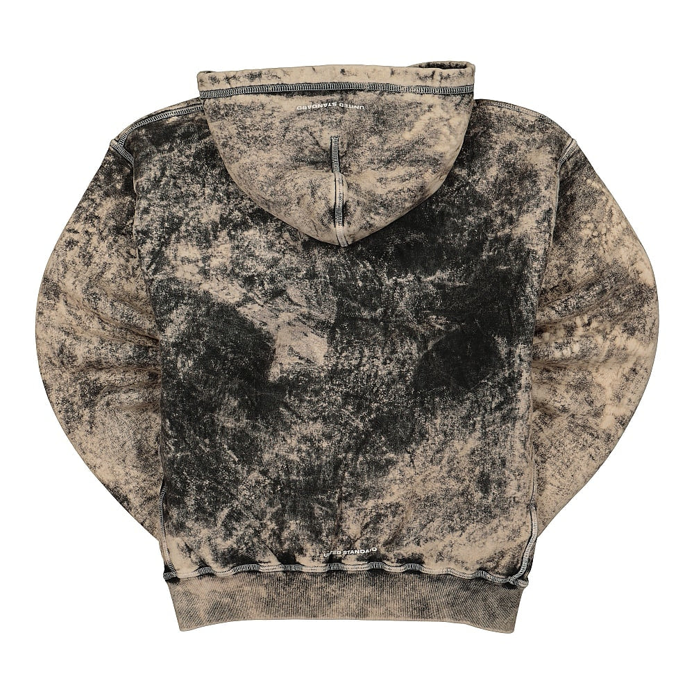 United Standard glitch logo hoodie Black Hoodies Material | Overkill