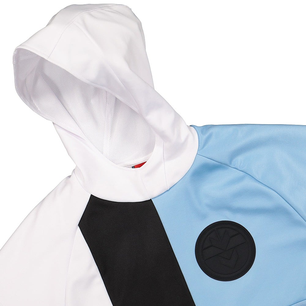 Hummel Astrid Andersen x Hummel Mikkel Mixed Hoodie Argentina Blue Hoodies Close-up | Overkill