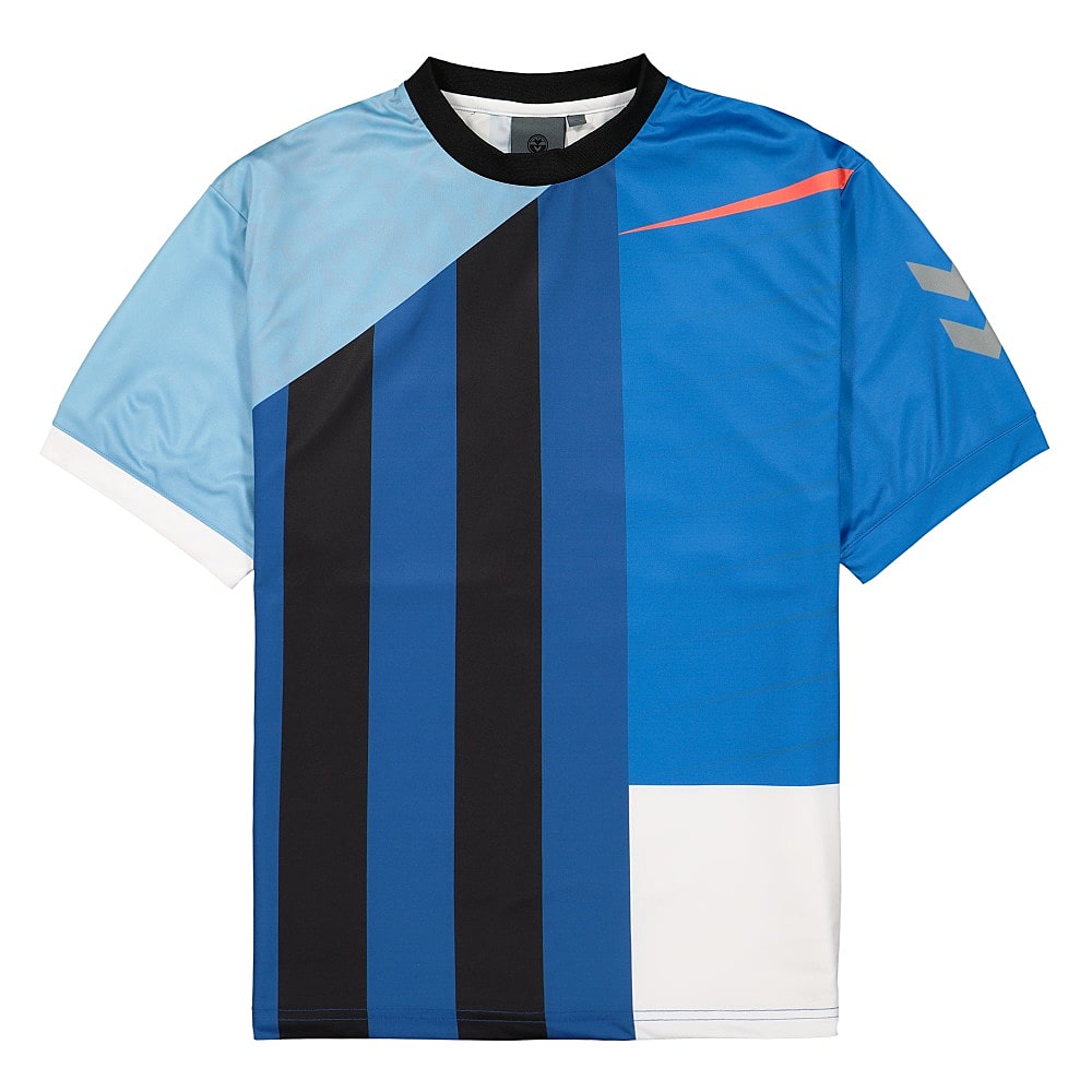 Hummel Astrid Andersen x Hummel Niels Newstock Print T-Shirt Imperial Blue T-Shirts 210419 | Overkill