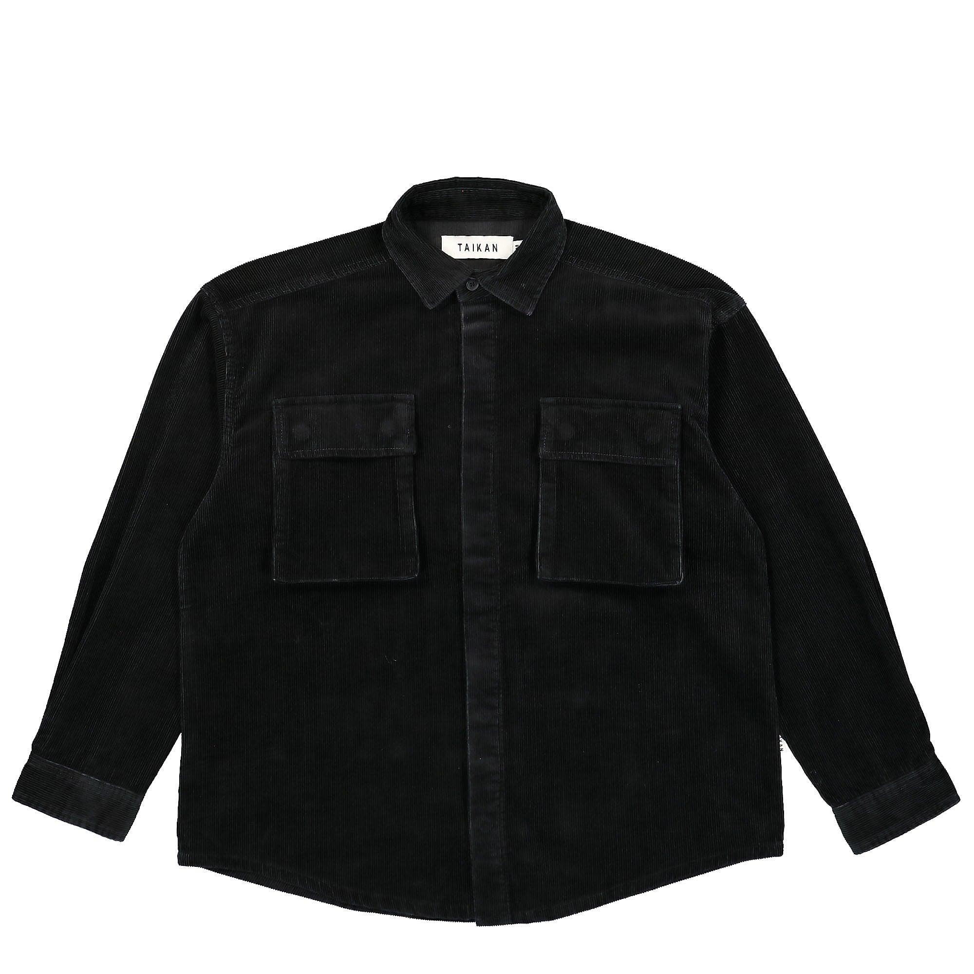 Taikan Everything Corduroy Shirt Jacket Black Shirts 2108001.BLK | Overkill