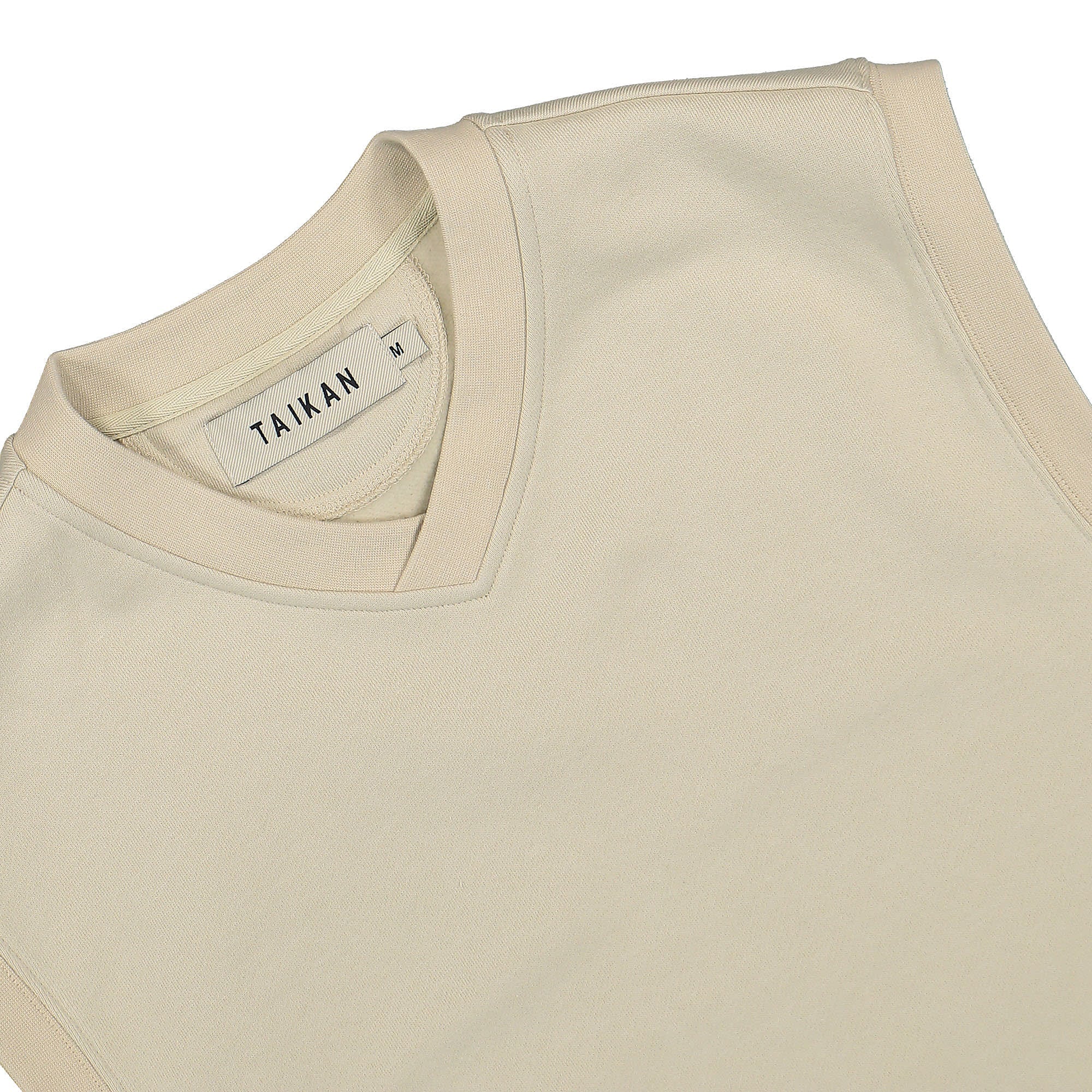 Taikan Everything Fleece Vest Cream Sweater Vests Close-up | Overkill
