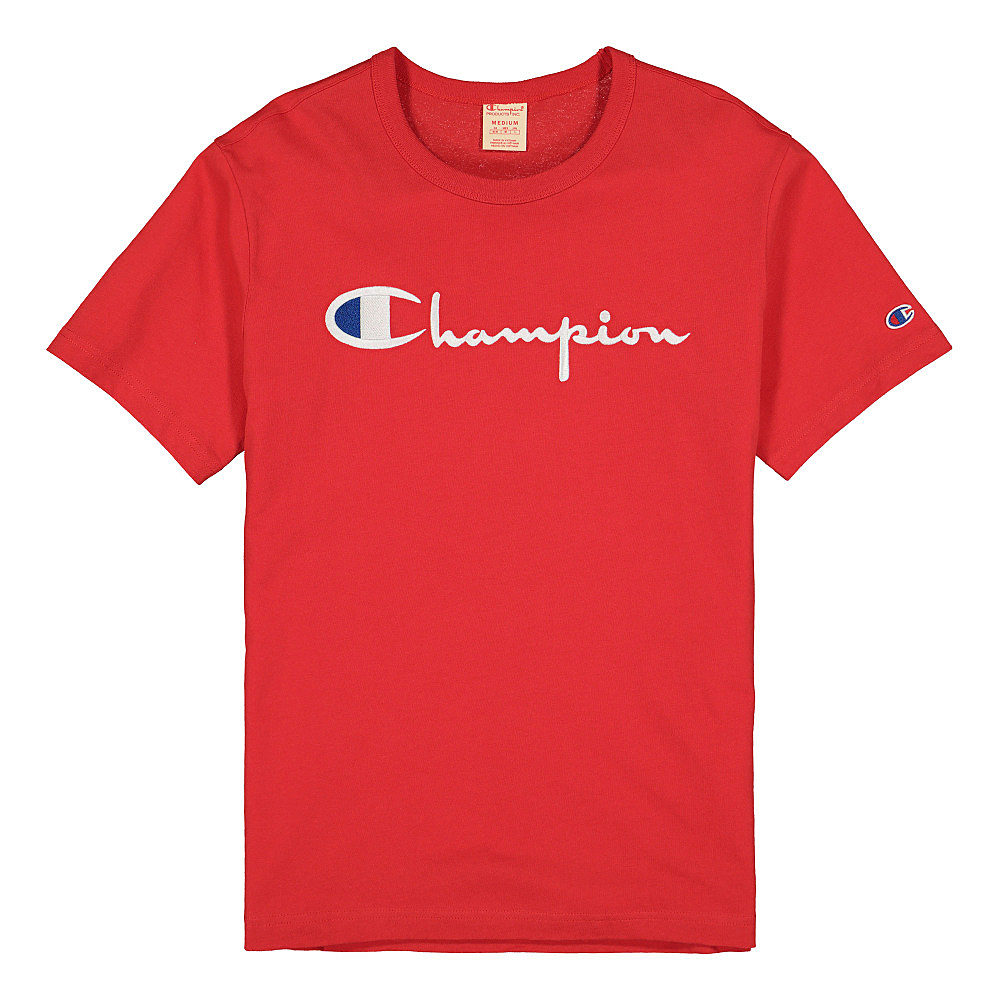 Champion Crewneck T-Shirt Red T-Shirts 210972-RS017 | Overkill