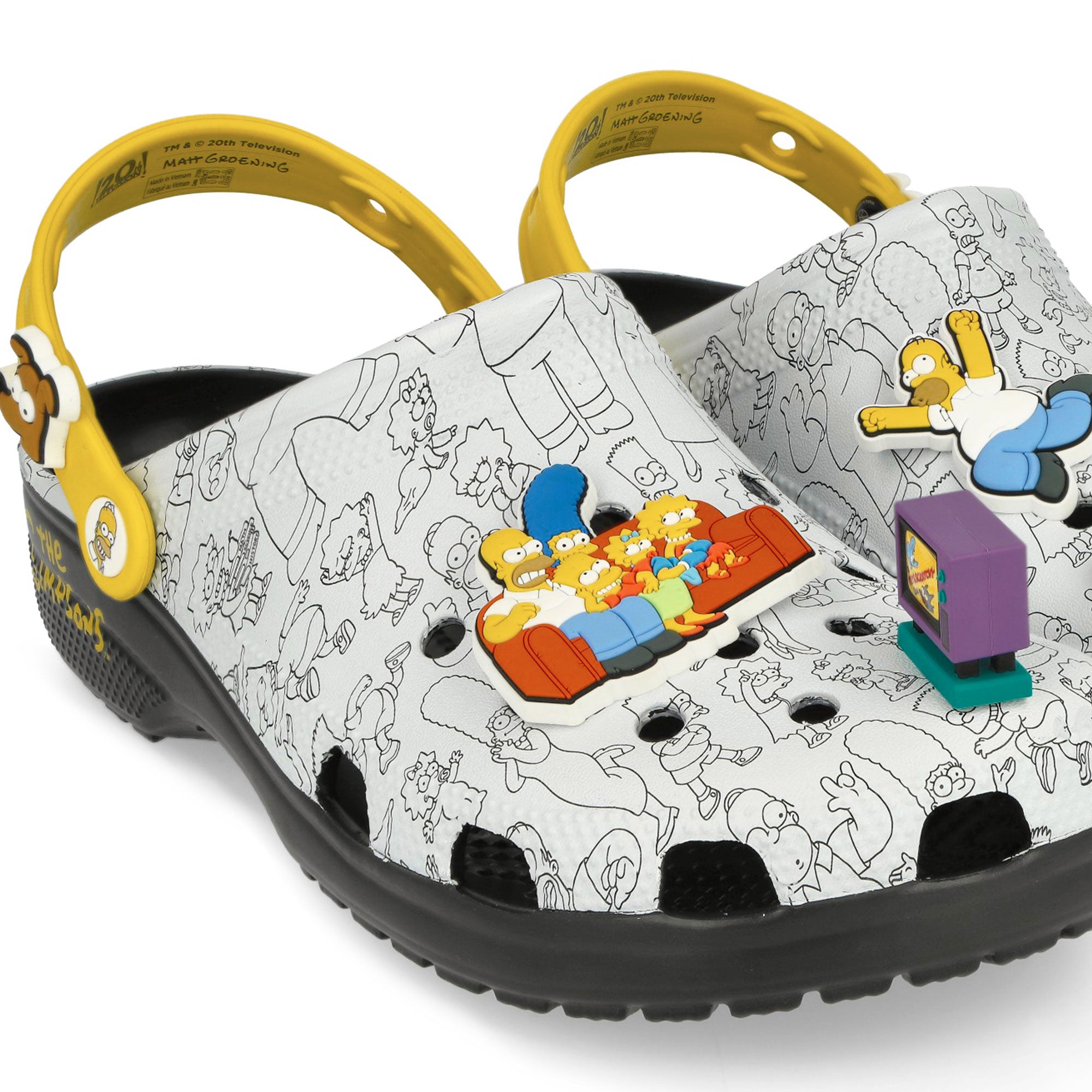 Crocs The Simpsons Classic Clog Multicolor Slides, Sandals & Slippers Material | Overkill