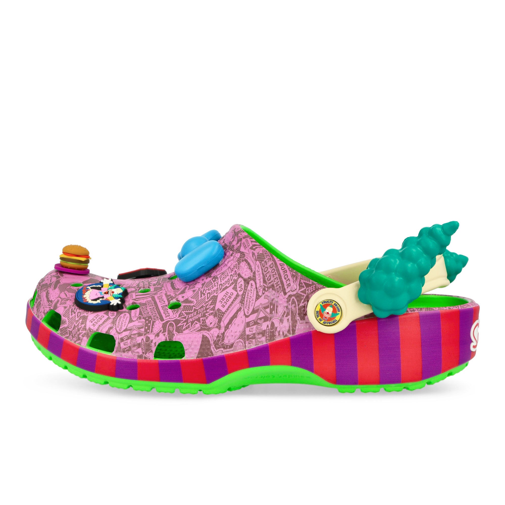 Crocs The Simpsons Krusty The Clown Classic Clog Multicolor Slides, Sandals & Slippers 211107-90H | Overkill