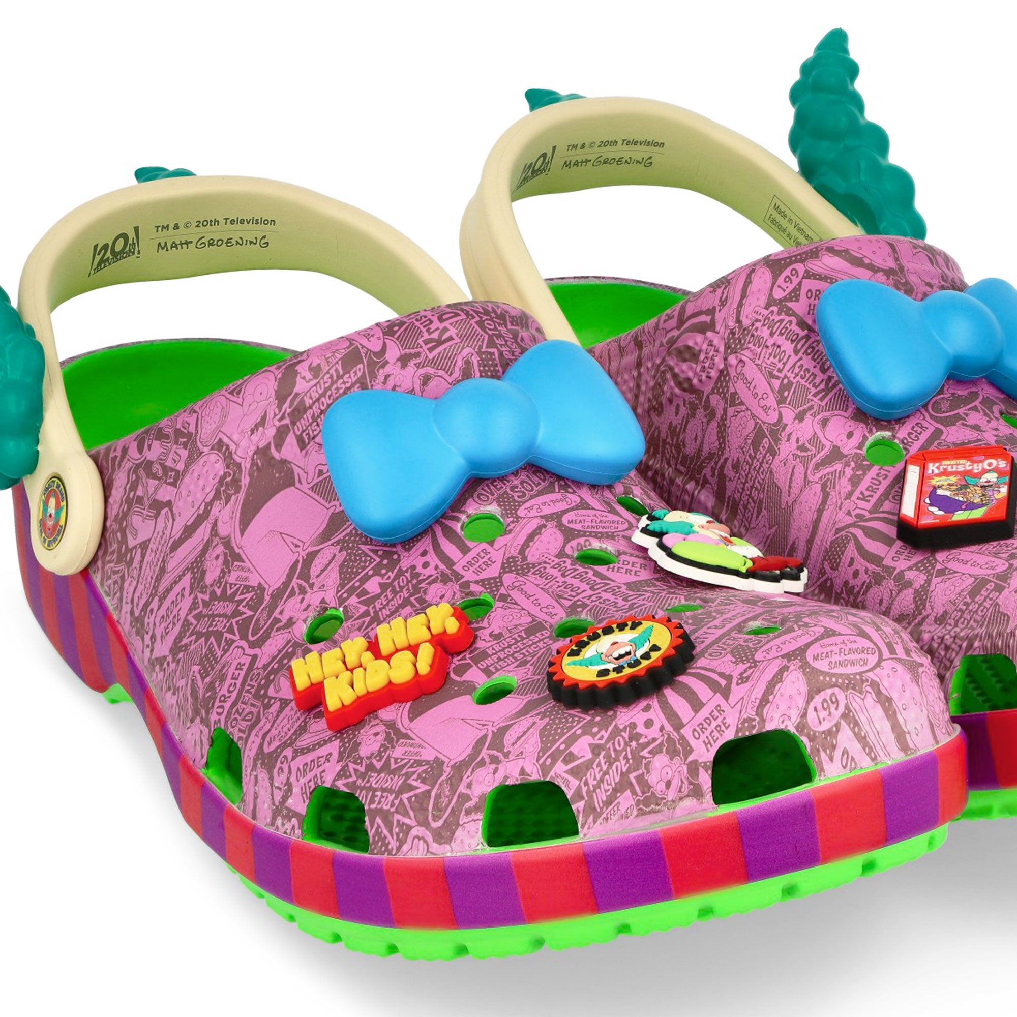 Crocs The Simpsons Krusty The Clown Classic Clog Multicolor Slides, Sandals & Slippers Material | Overkill