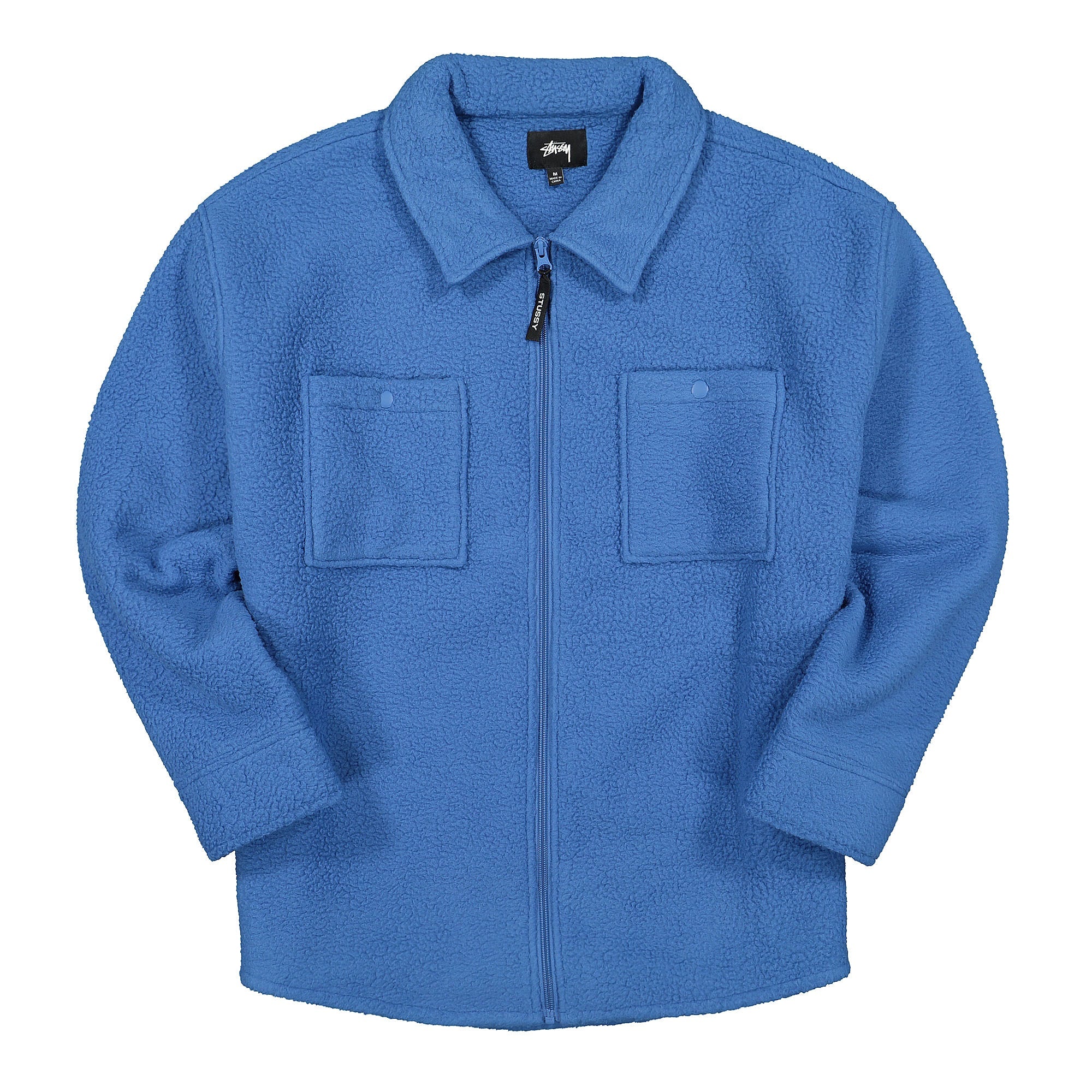 Stussy Polar Fleece Zip Shirt Blue Shirts 211181 / 0801 | Overkill
