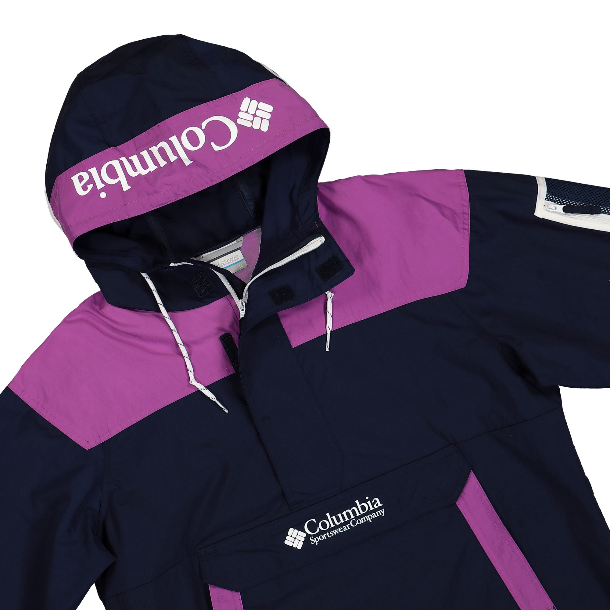 Columbia Challenger Windbreaker Anorak Coll Navy, Razzle Windbreaker Close-up | Overkill
