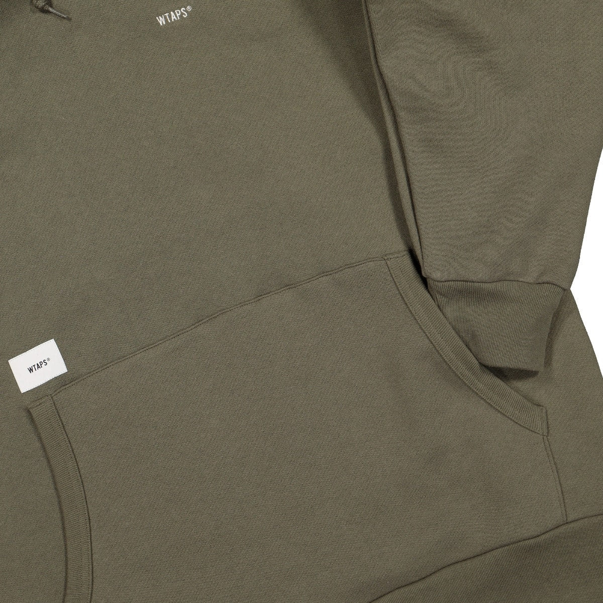 WTAPS Flat Hooded Sweatshirt Olive Drab Hoodies Detailfoto | Overkill