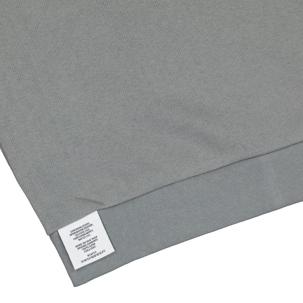 WTAPS Insect Crew Neck Gray Sweatshirts Detailfoto | Overkill