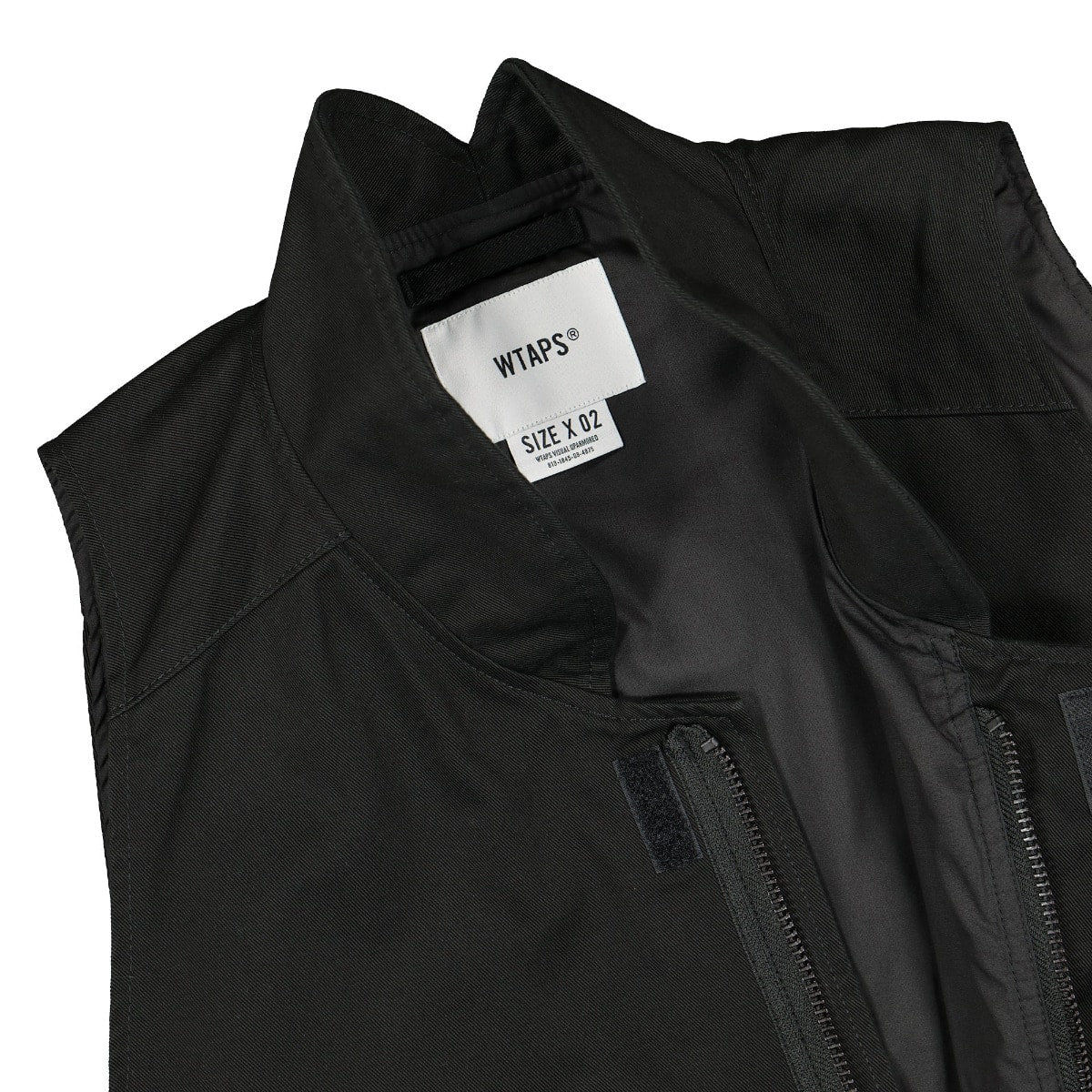 WTAPS Rep Vest Black Vests Close-up | Overkill