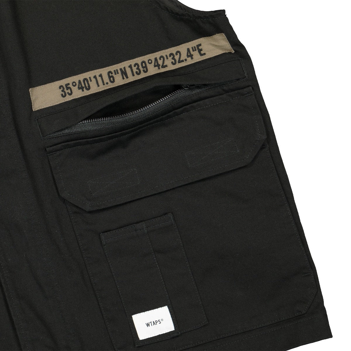 WTAPS Rep Vest Black Vests Detailfoto | Overkill