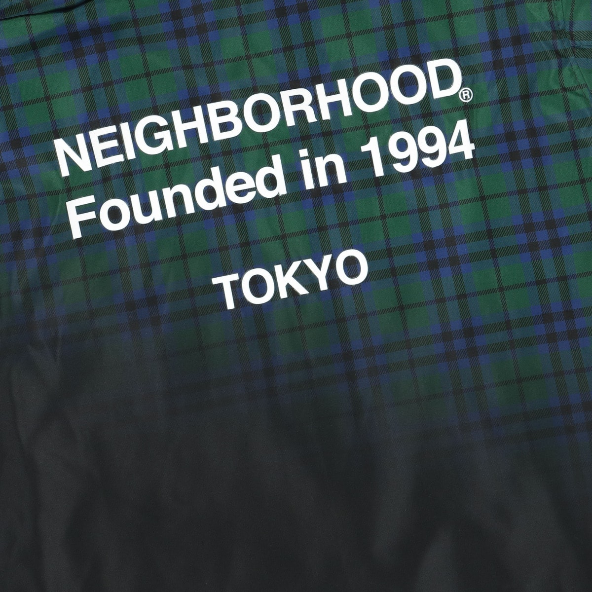 Neighborhood Fade E-Jacket Green Windbreaker Detail view 1 | Overkill