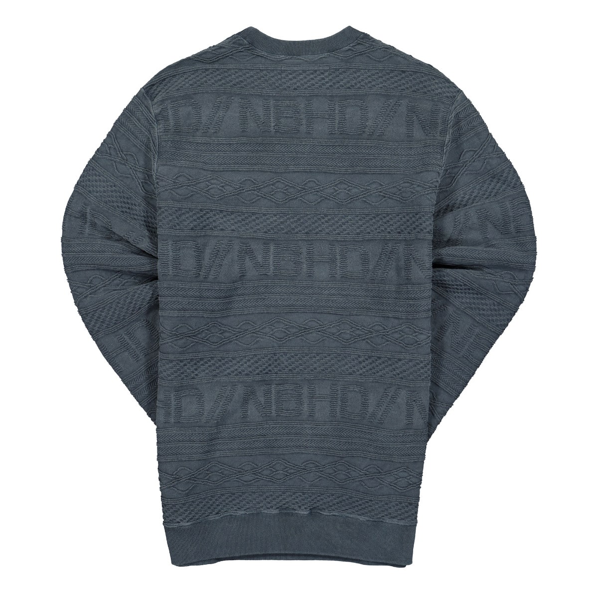 Neighborhood Jaquard Knit Pullover Navy Sweatshirts Material | Overkill