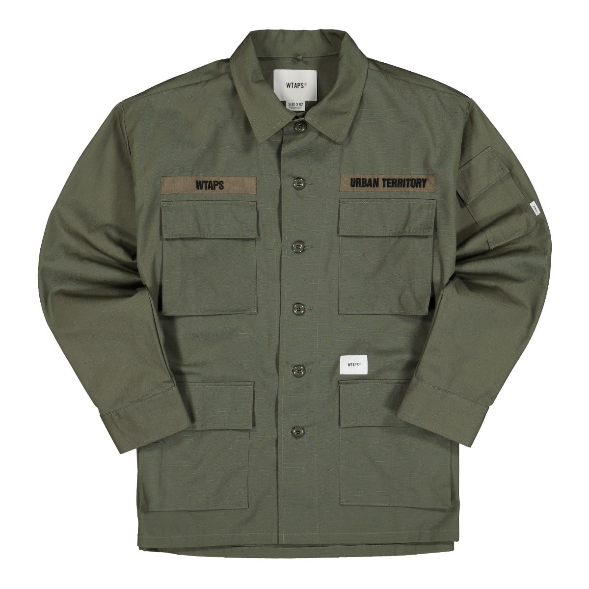 WTAPS Jungle 02 Ripstop Shirt Olive Drab Shirts 211WVDT-SHM03 | Overkill
