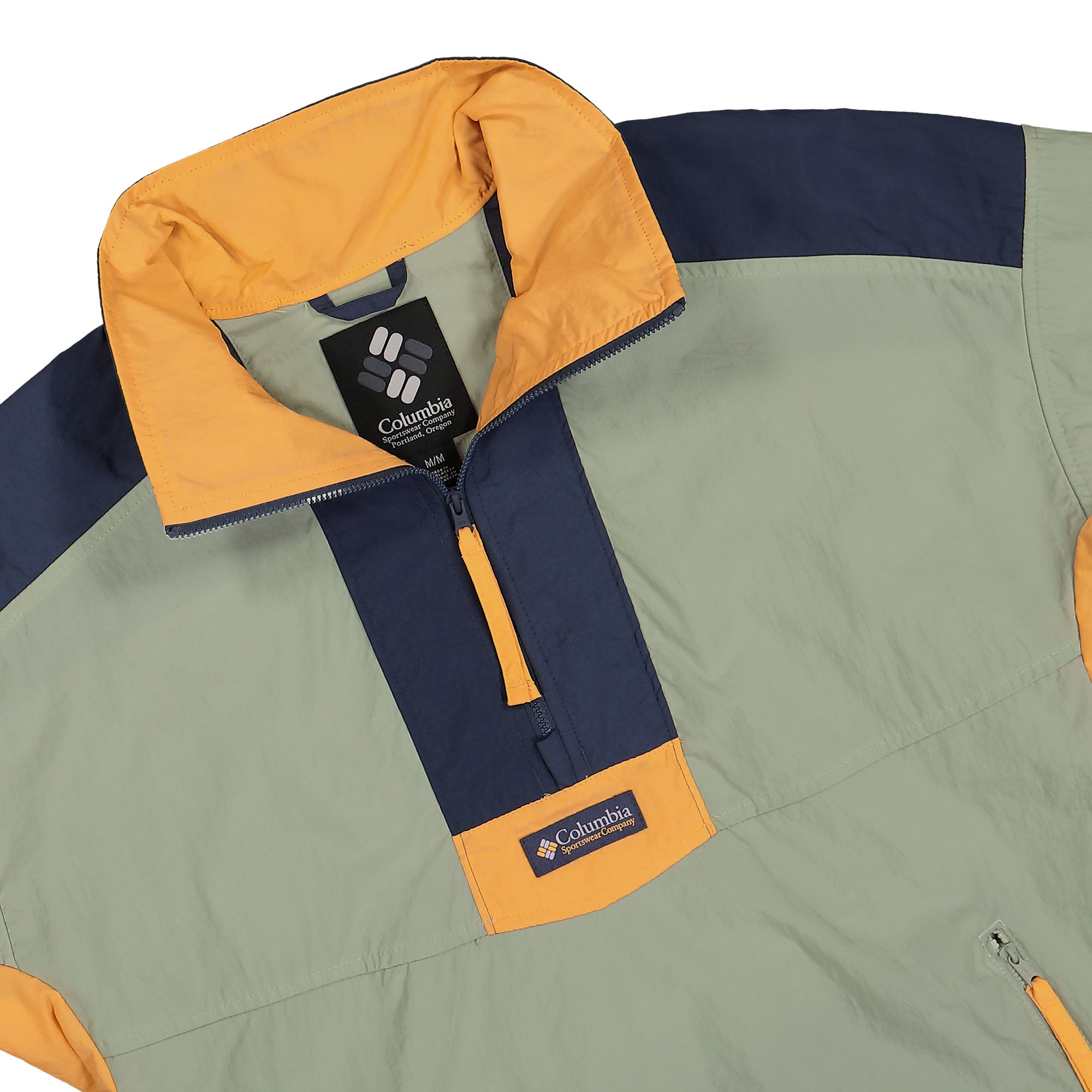 Columbia Riptide II Retro Windbreaker Anorak Safari, Nocturnal Windbreaker Close-up | Overkill