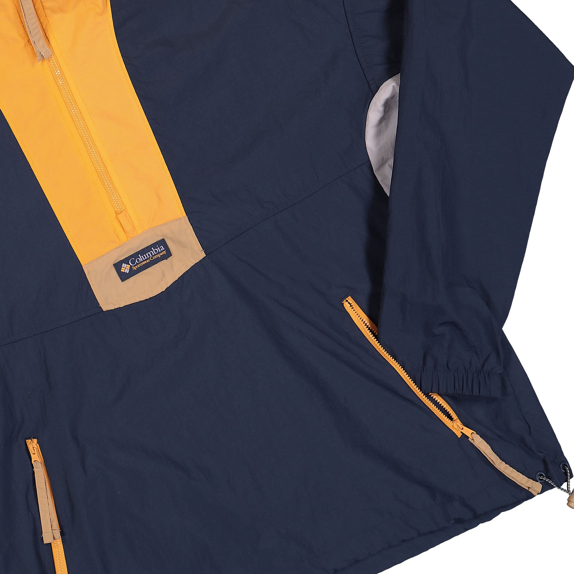 Columbia Riptide II Retro Windbreaker Anorak Nocturnal, Summer Orange Windbreaker Detailfoto | Overkill