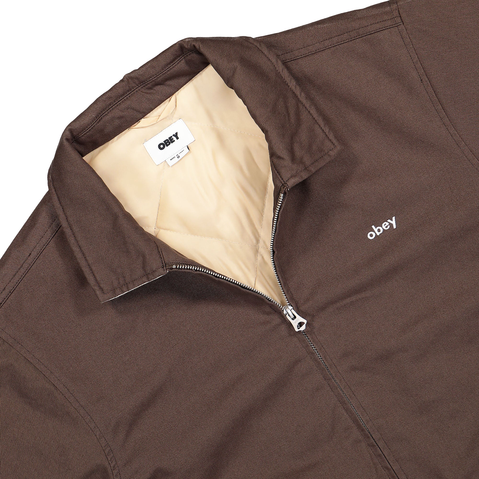 Obey Leimert Jacket Dark Brown Jackets Material | Overkill