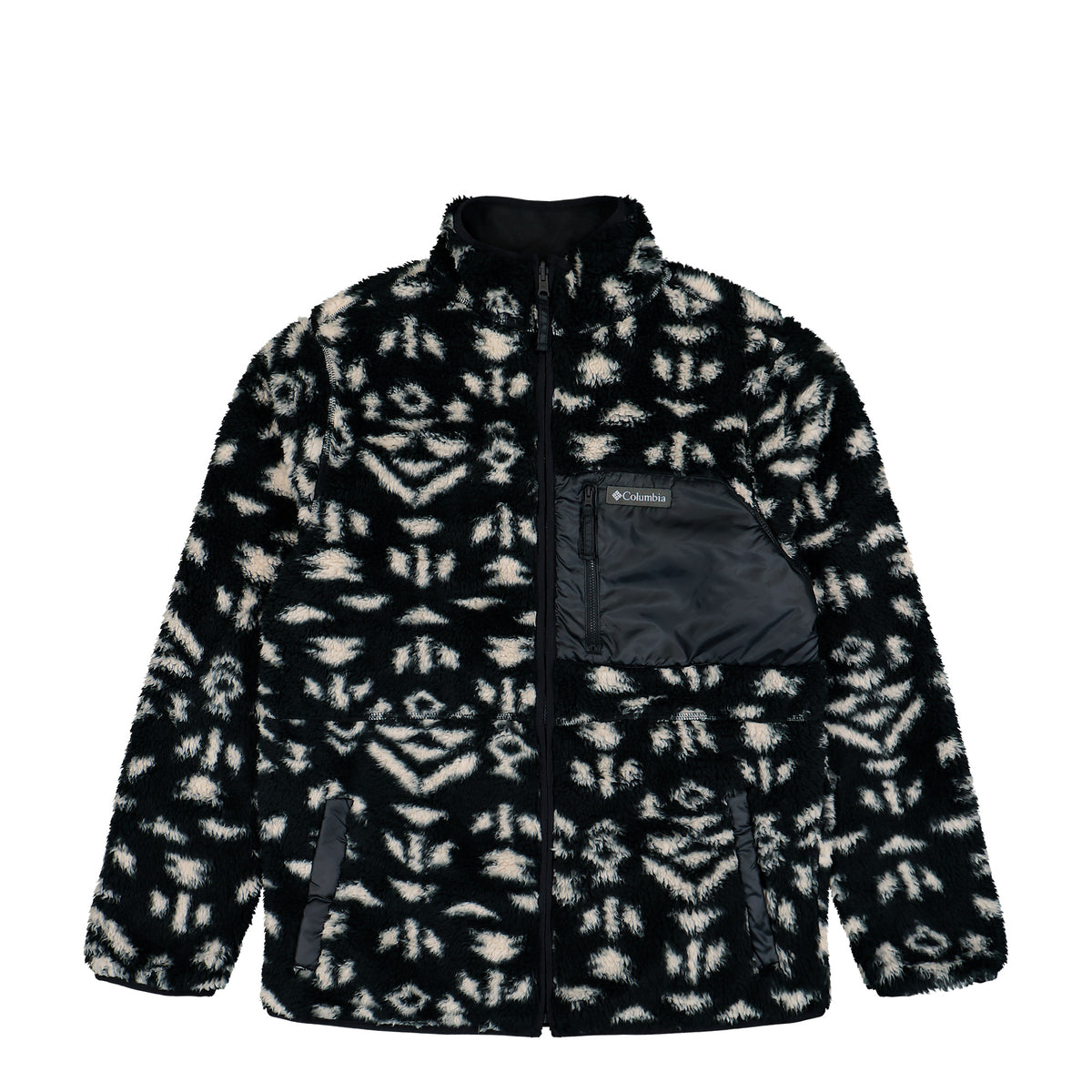 Columbia Winter Pass™ Reversible Fleece Jacket Black Geostripe Tonal, Black Jacket 2135651012 | Overkill