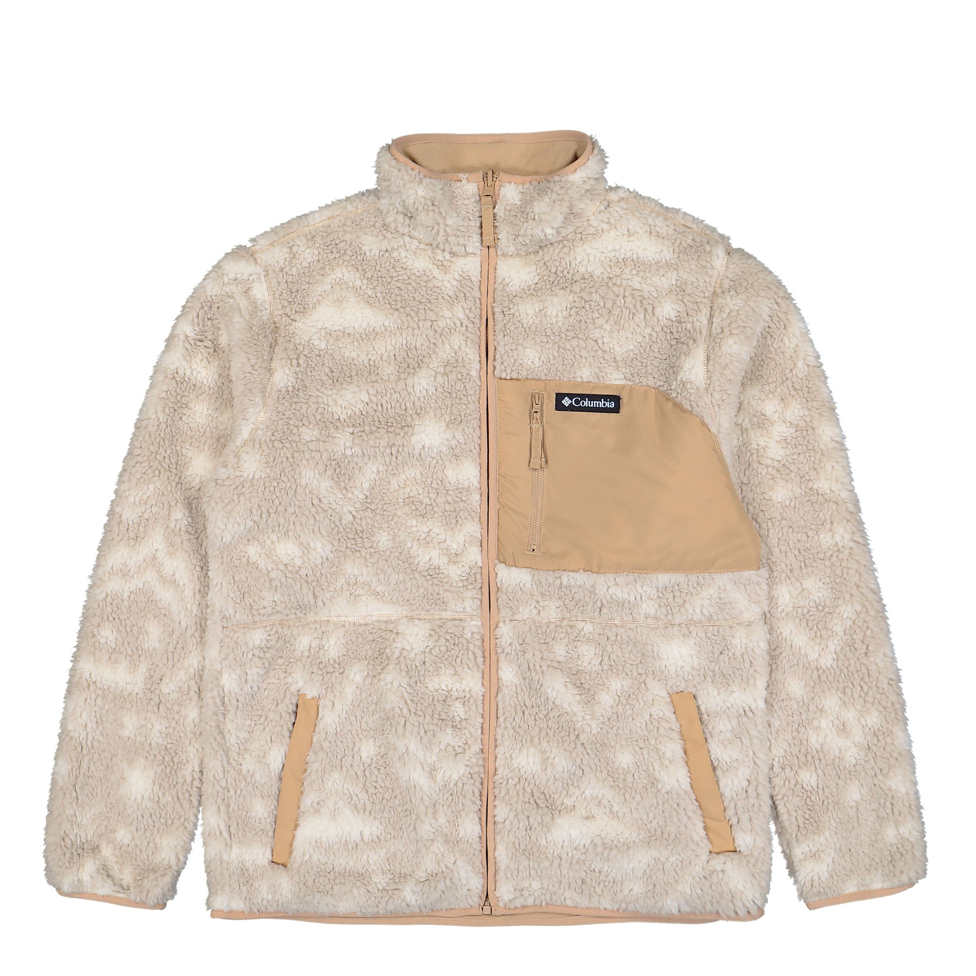 Columbia Winter Pass Reversible Fleece Canoe, Dark Stone, Peaked Tonal Fleece Jackets 2135651262 | Overkill