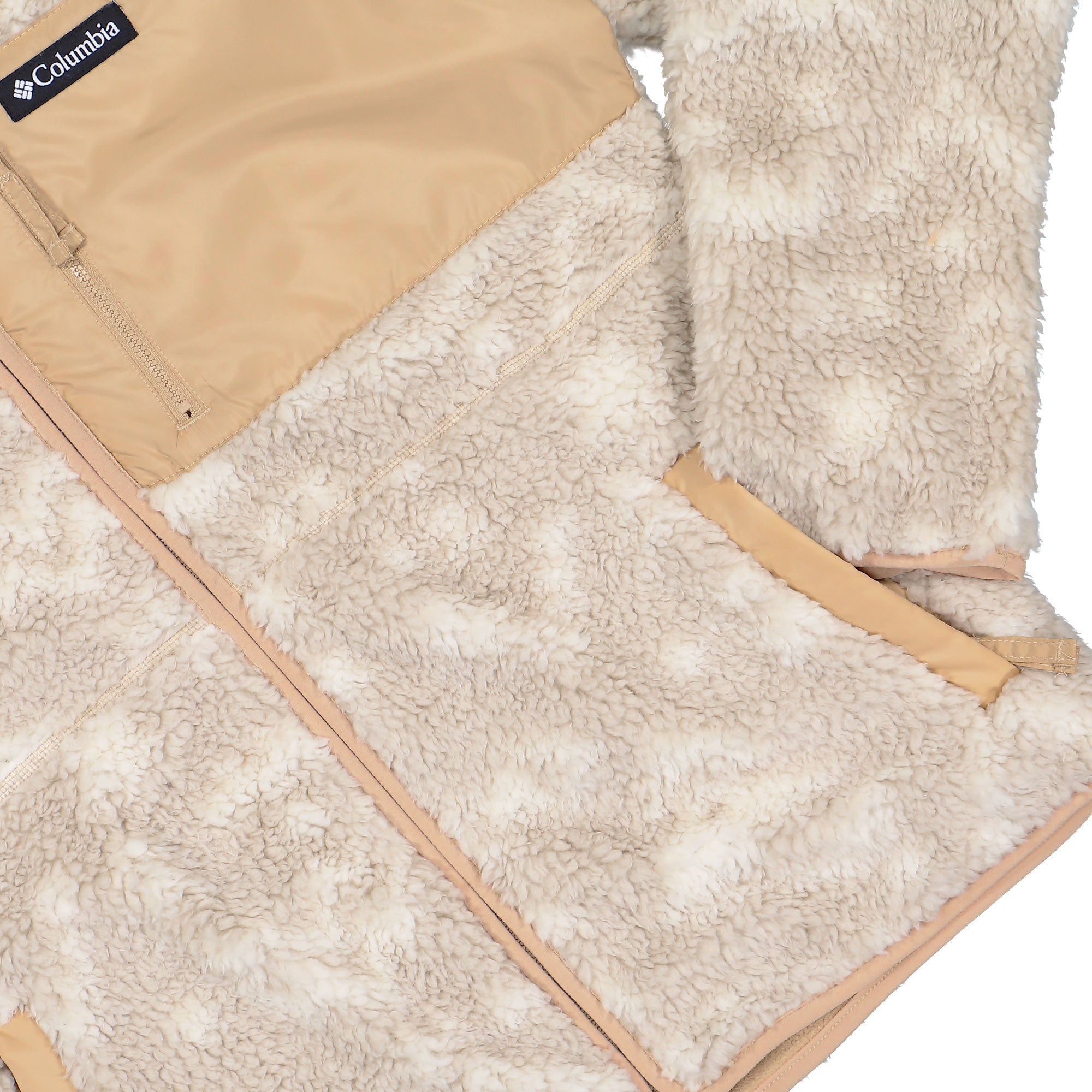 Columbia Winter Pass Reversible Fleece Canoe, Dark Stone, Peaked Tonal Fleece Jackets 2135651262 Detail View 2 | Overkill