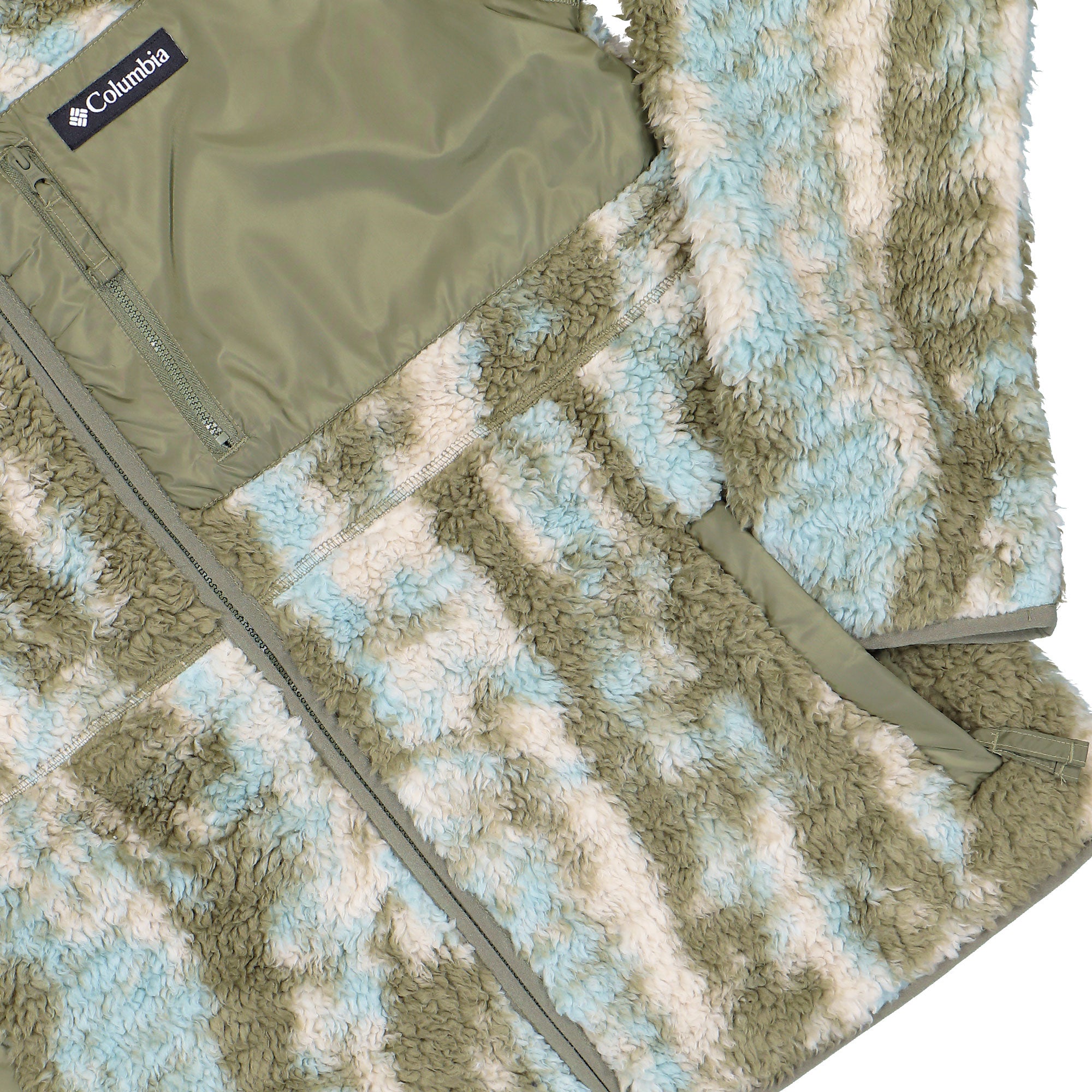 Columbia Winter Pass Reversible Fleece Stone Green, Tracks Fleece Jackets 2135651397 Detail View 2 | Overkill