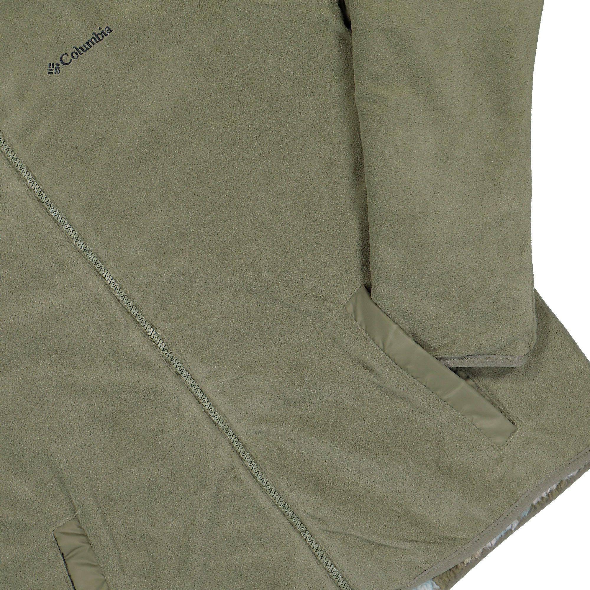 Columbia Winter Pass Reversible Fleece Stone Green, Tracks Fleece Jackets 2135651397 Detail View 3 | Overkill