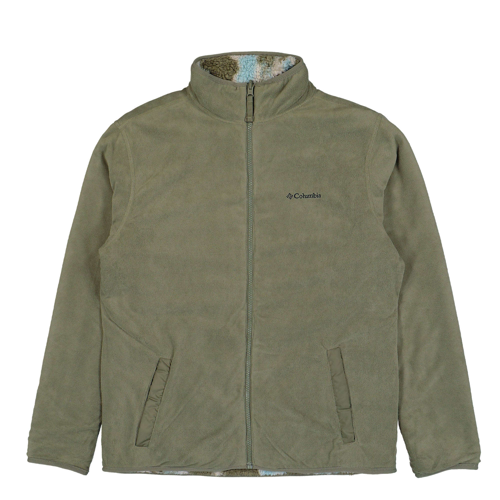 Columbia Winter Pass Reversible Fleece Stone Green, Tracks Fleece Jackets 2135651397 Detail View 5 | Overkill