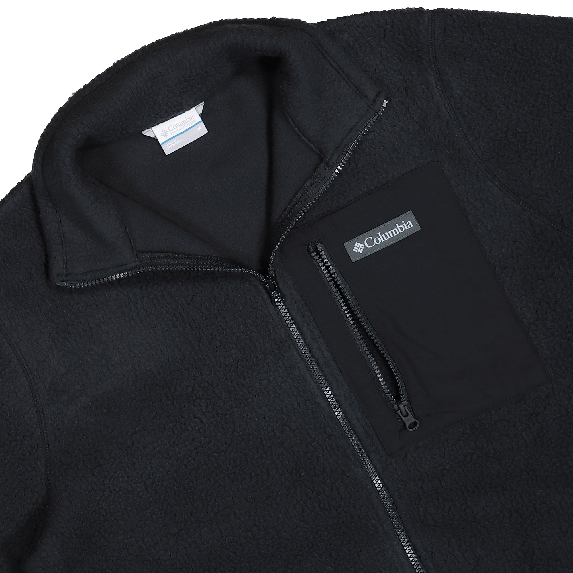 Columbia Jasper Ridge Pebbled Full Zip Fleece Black Fleece Jackets 2142421010 Detailfoto | Overkill