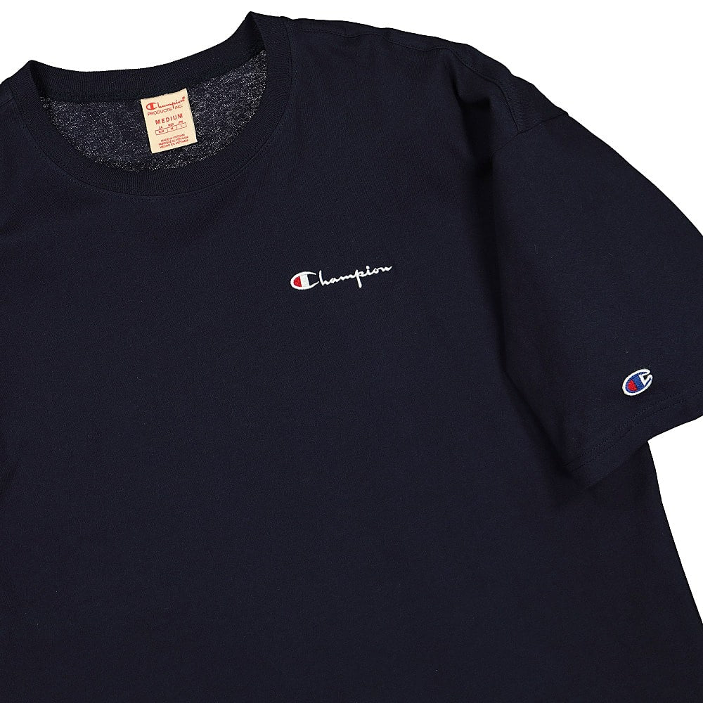 Champion Crewneck T-Shirt Navy T-Shirts Close-up | Overkill