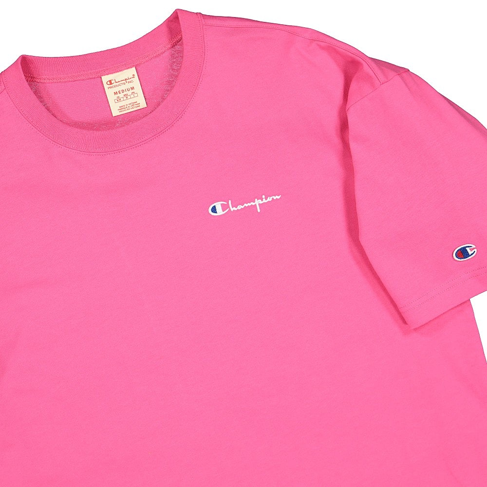 Champion Crewneck T-Shirt Pink T-Shirts Close-up | Overkill
