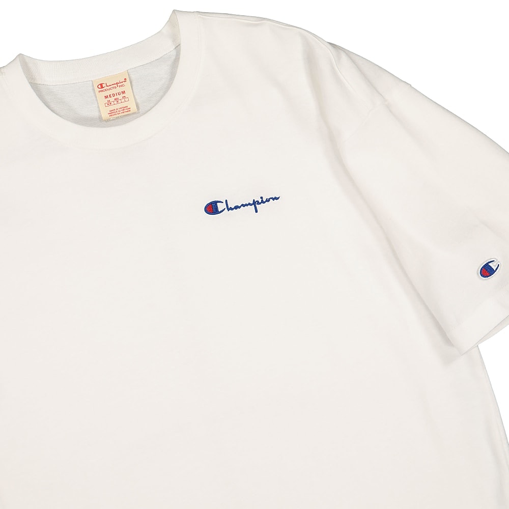 Champion Crewneck T-Shirt White T-Shirts Close-up | Overkill
