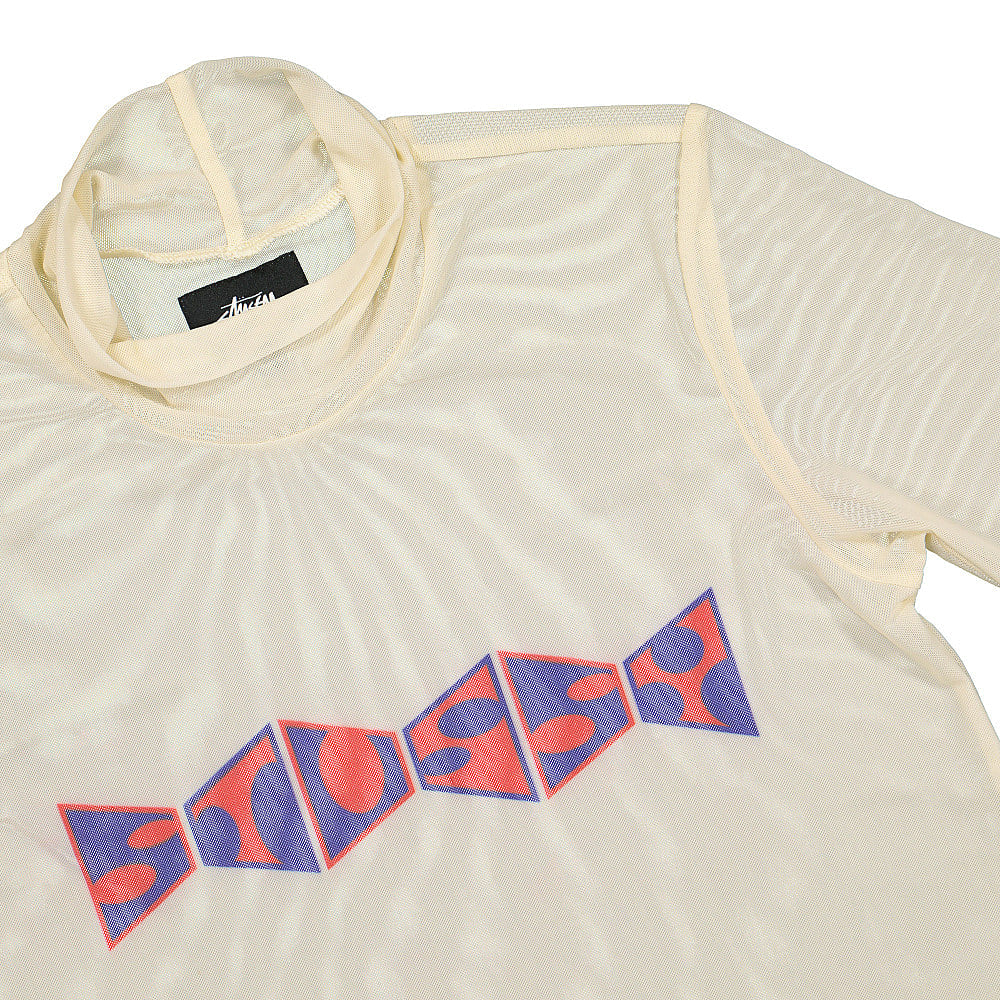 Stussy Maude Mesh Longsleeve Tee Natural Longsleeves Close-up | Overkill