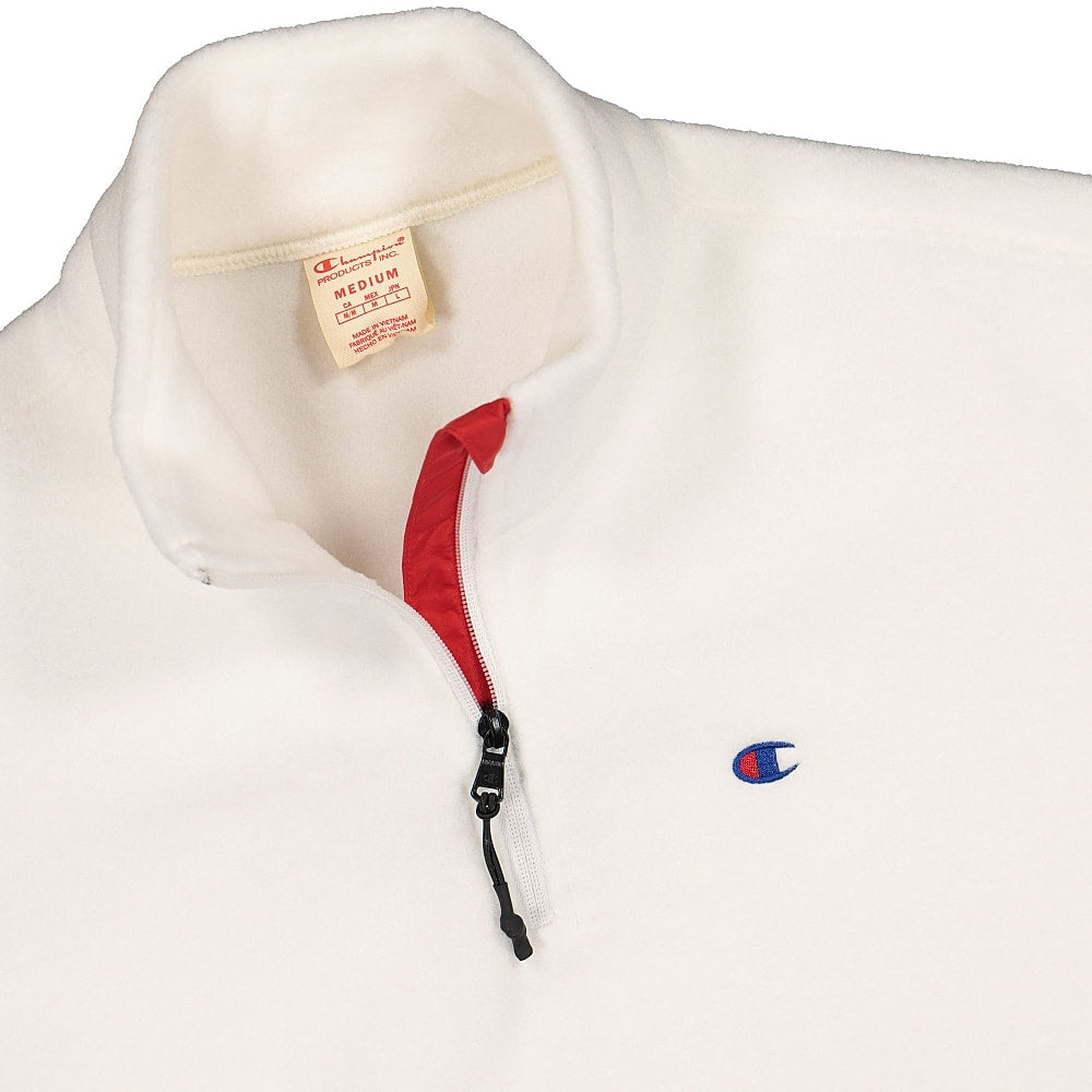 Champion Half Zip Top White Sweatshirts Close-up | Overkill